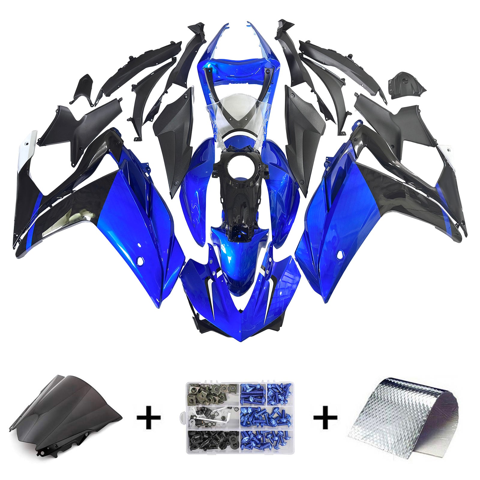 Amotopart Sealing Kit za Yamaha YZF-R3 2014-2018 R25 2015-2017 Generic