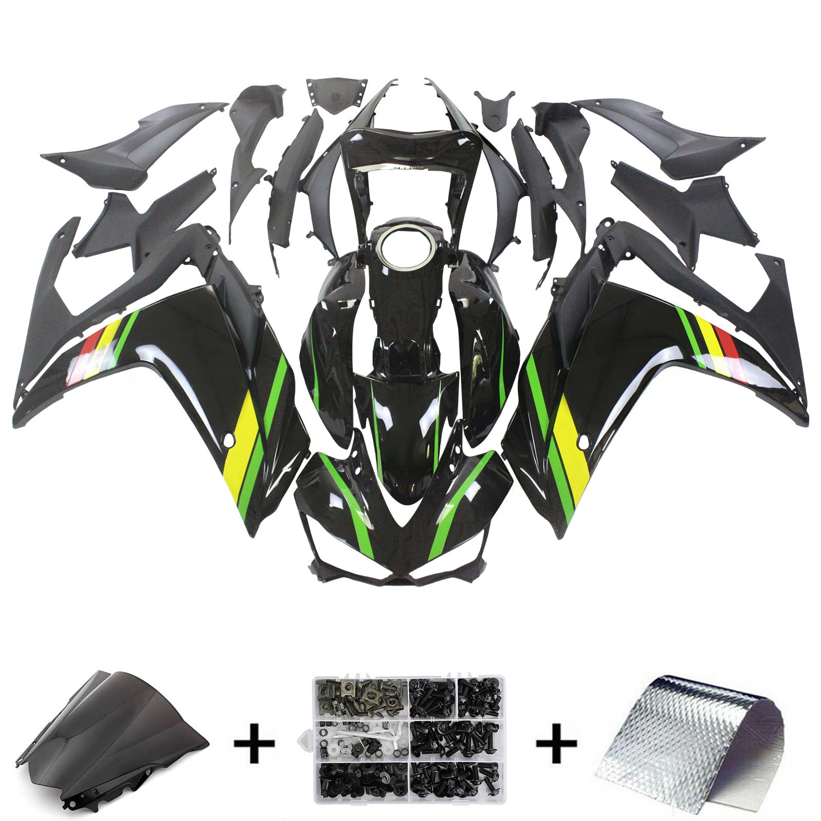 Kit de carénage Amotopart pour Yamaha YZF-R3 2014-2018 R25 2015-2017 générique