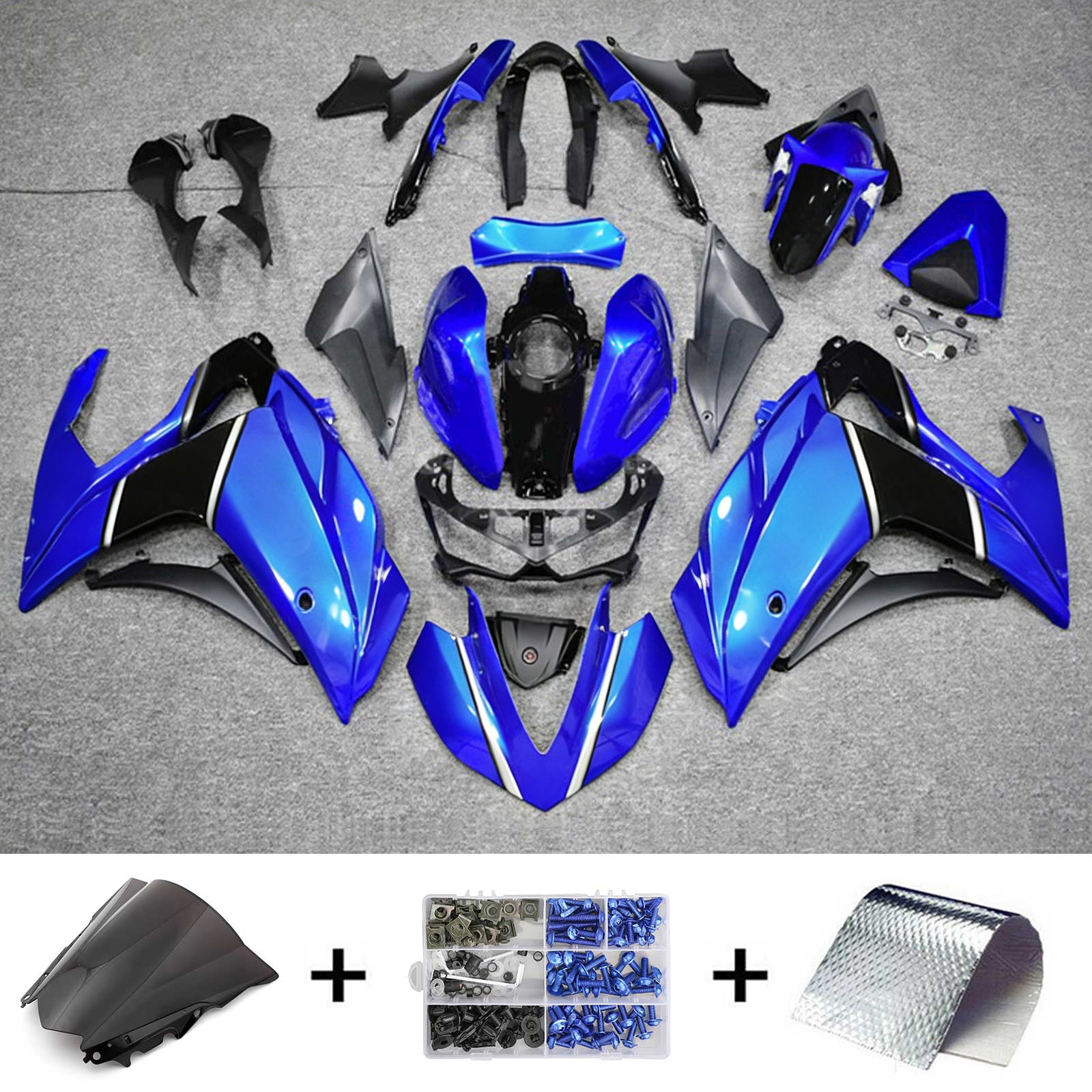 Kit de carénage Amotopart pour Yamaha YZF-R3 2014-2018 R25 2015-2017 générique