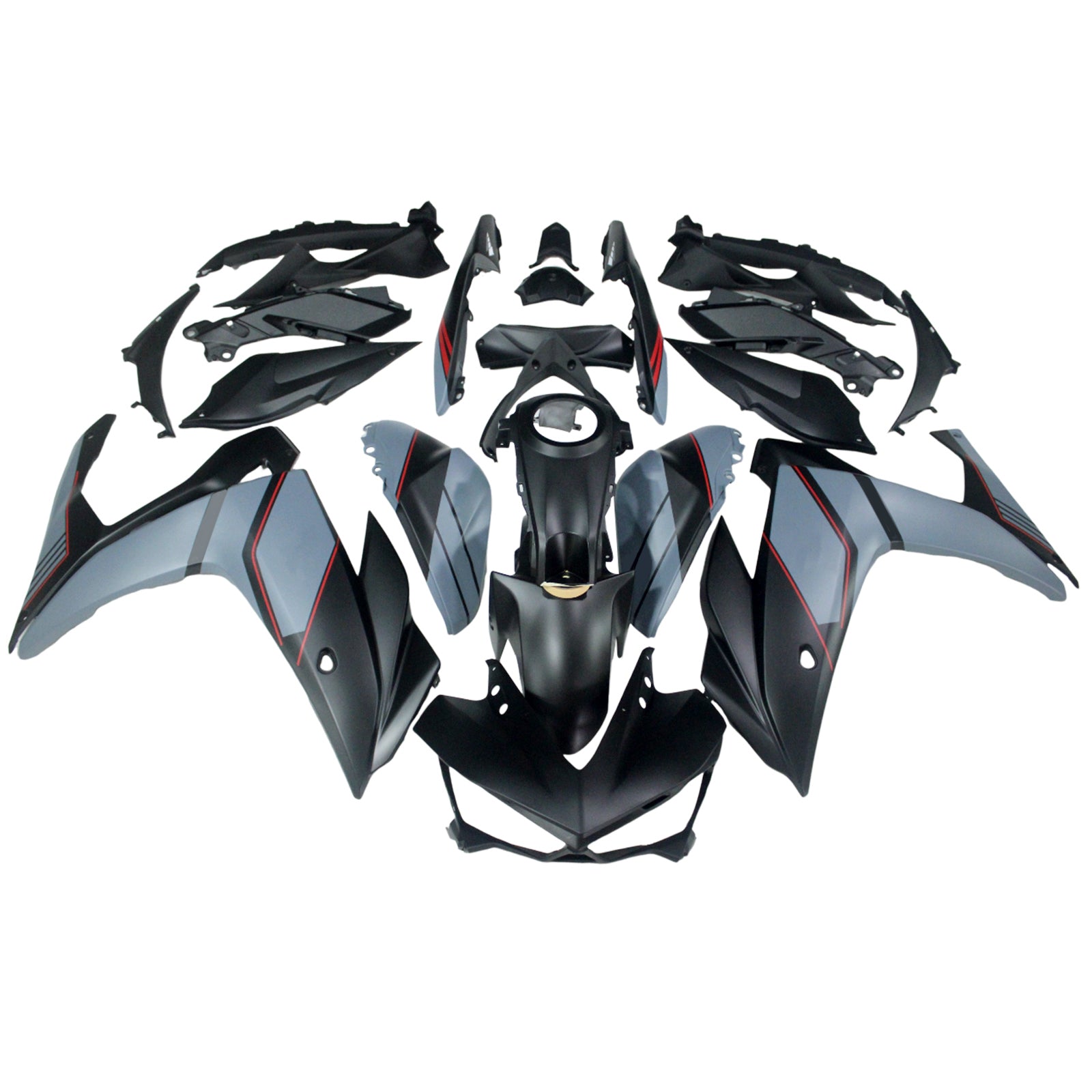 Amotopart Kuipset voor Yamaha YZF-R3 2014-2018 R25 2015-2017 Generiek