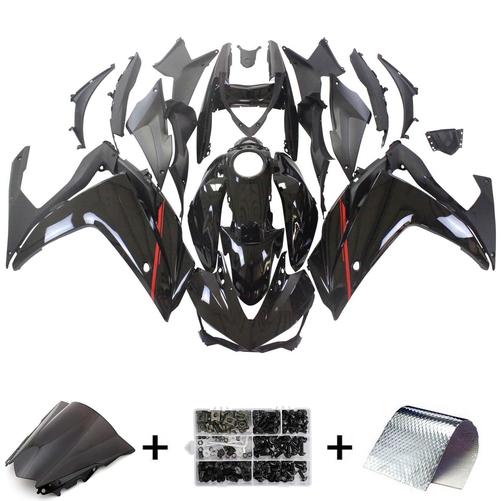 Amotopart Yamaha YZF-R3 2014-2018 R25 2015-2017 KIT CARROSSERIE ABS.