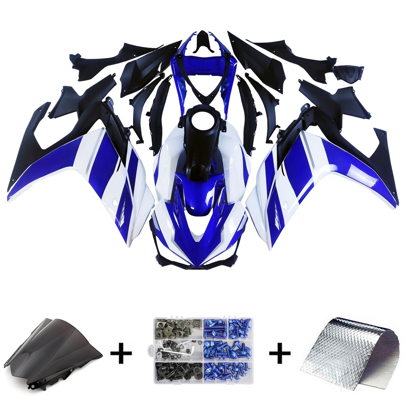 Amotopart Yamaha YZF-R3 2014-2018 R25 2015-2017 ABS-korin suojasarja