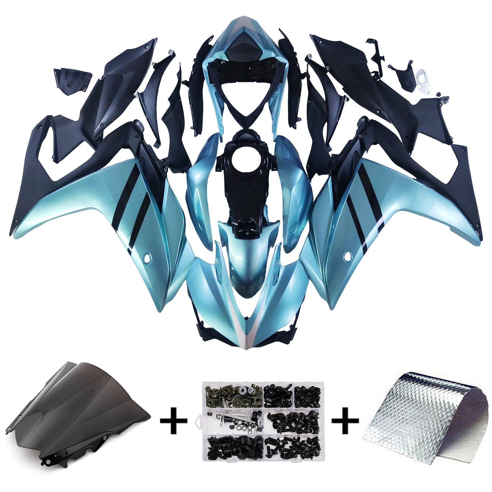 Amotopart Yamaha YZF-R3 2014-2018 R25 2015-2017 ABS-korin suojasarja
