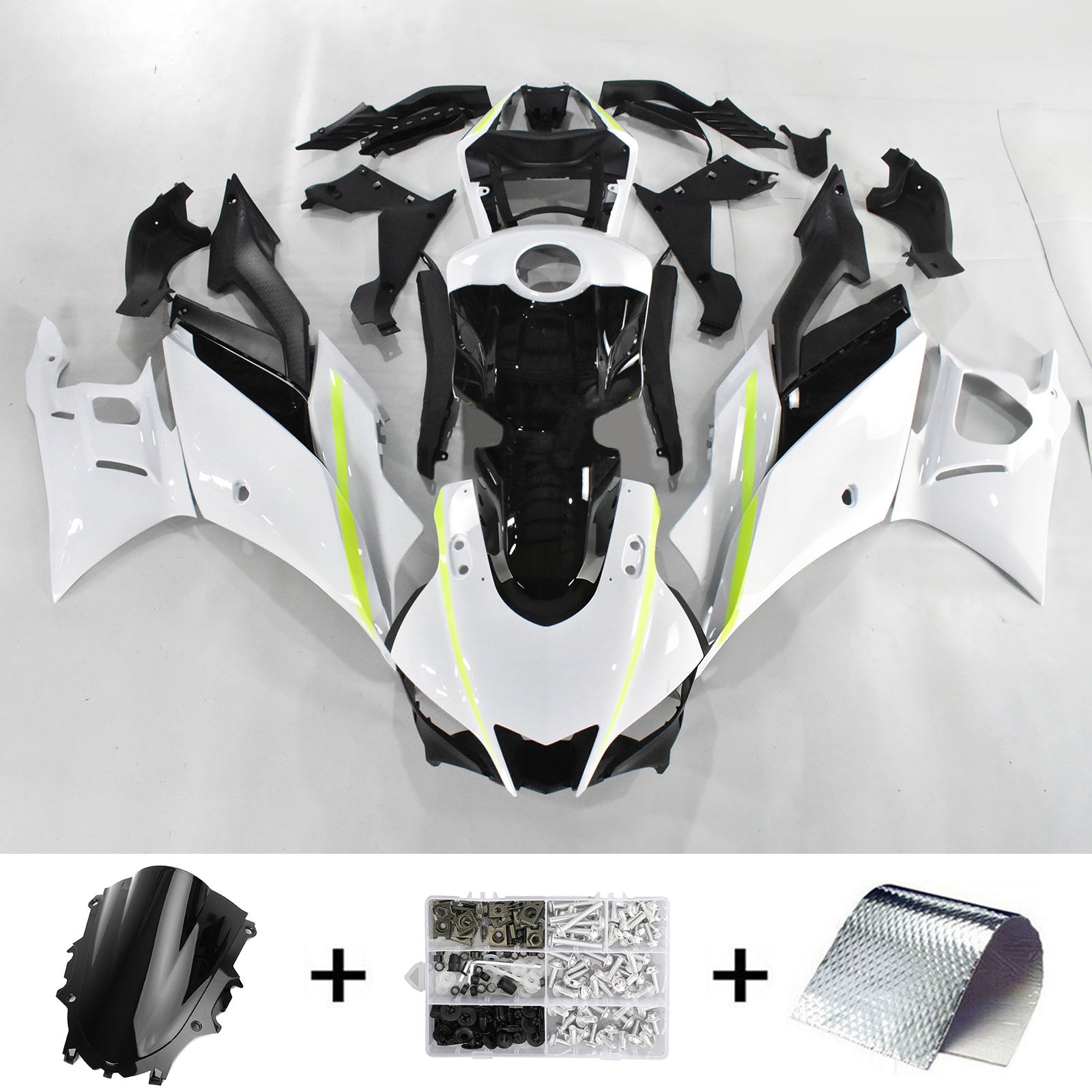 Kit carena Amotopart per Yamaha YZF-R3 R25 2019-2021 Generico