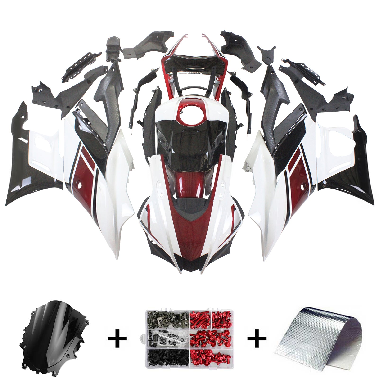 Kit de carénage Amotopart pour Yamaha YZF-R3 R25 2019-2021 générique
