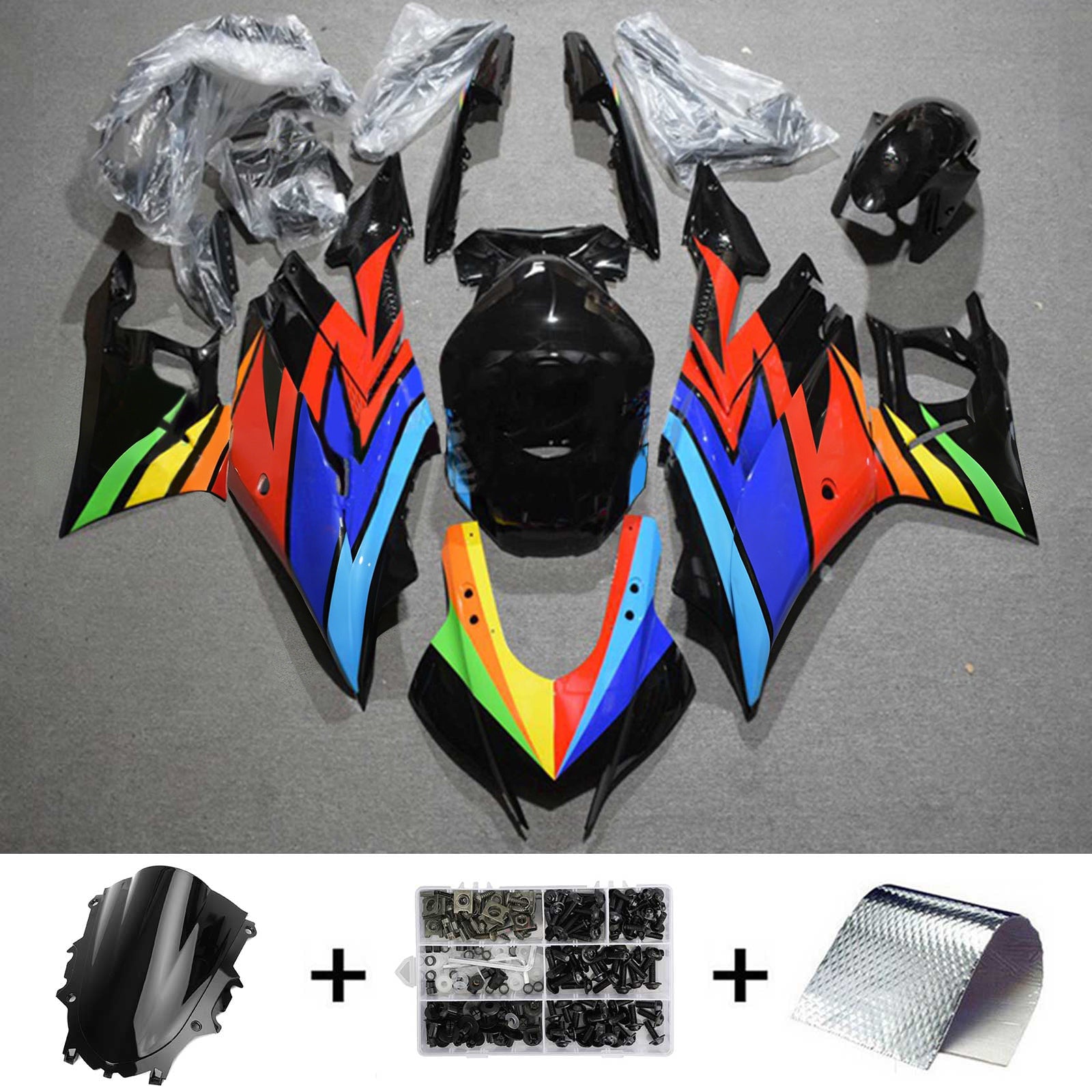 Kit de carénage Amotopart pour Yamaha YZF-R3 R25 2019-2021 générique
