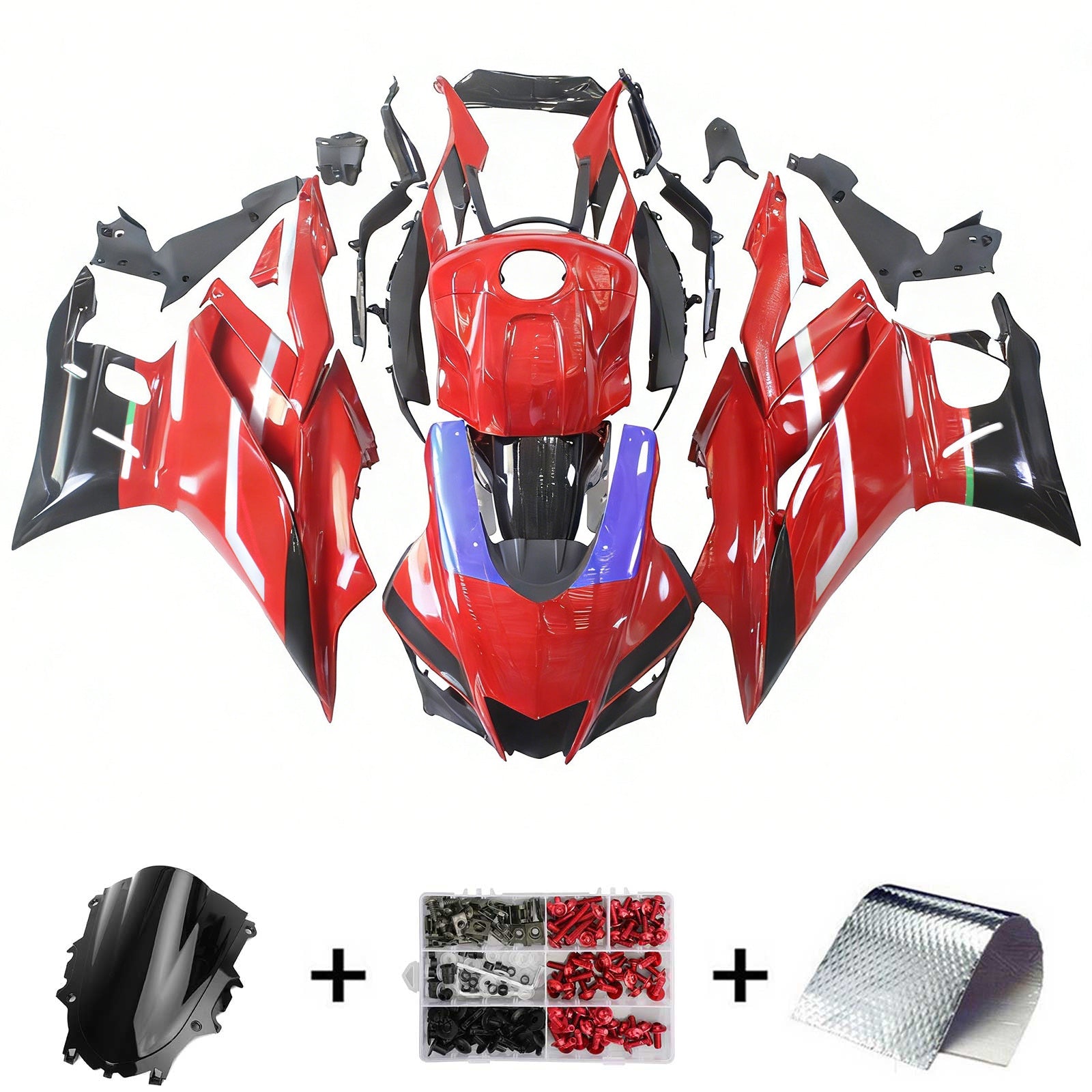 Kit de carénage Amotopart pour Yamaha YZF-R3 R25 2019-2021 générique