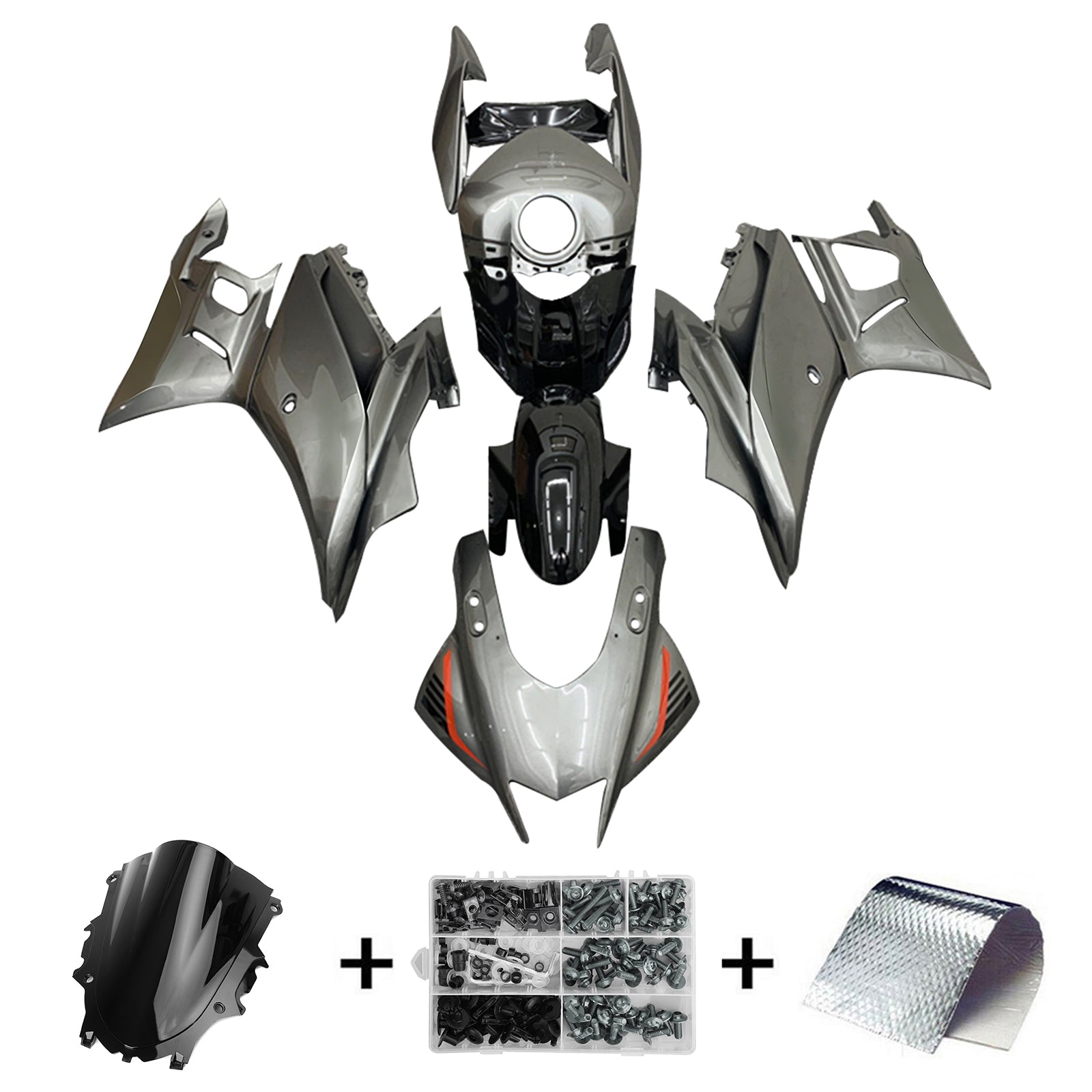 Amotopart Yamaha YZF-R3 R25 2019-2021 ABS muovinen korin suojasarja