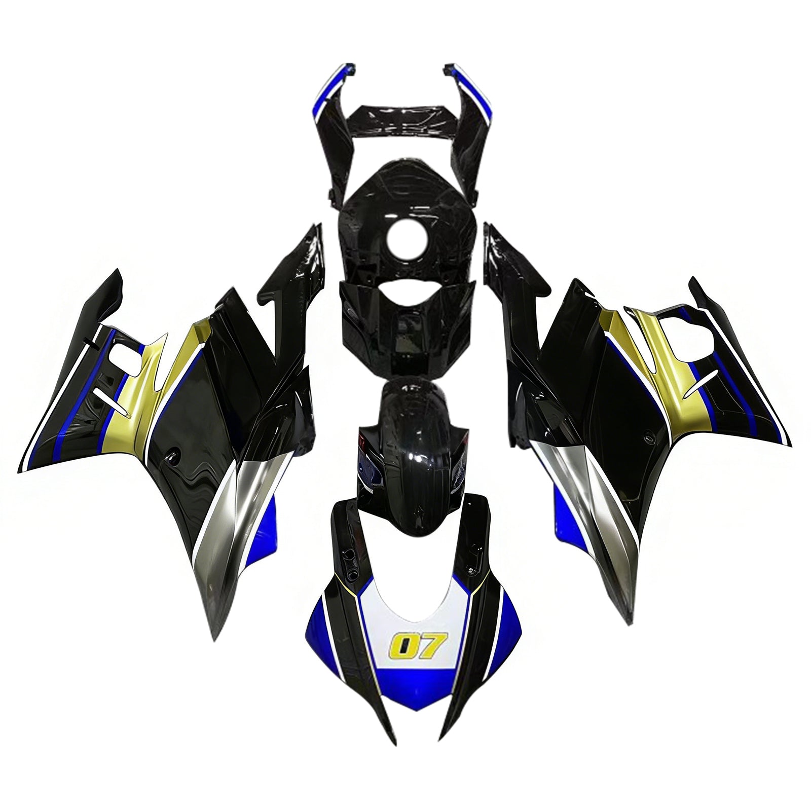Amotopart Yamaha YZF-R3 R25 2019-2021 ABS muovinen korin suojasarja