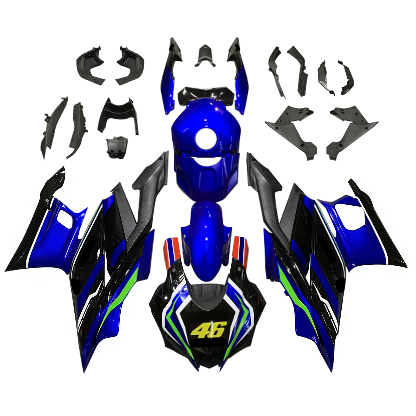 Amotopart Yamaha YZF-R3 R25 2019-2021 ABS muovinen korin suojasarja