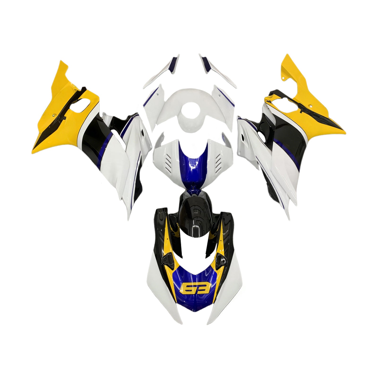 Amotopart Yamaha YZF-R6 2017-2022 Kit CarroSerie Plástico ABS
