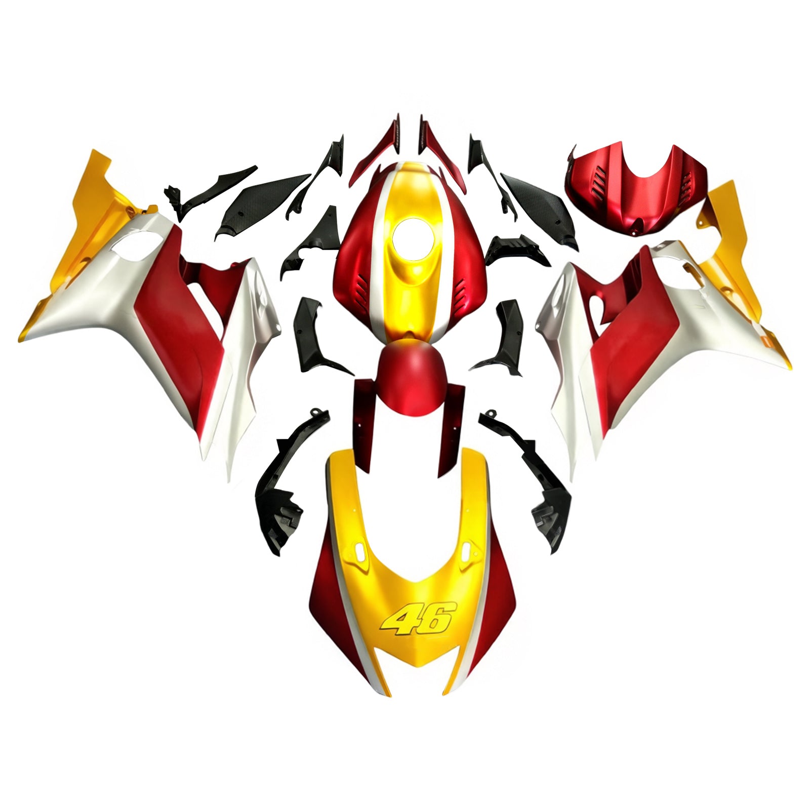Amotopart Yamaha YZF-R6 2017-2022 Kit Carrosserie plastični abs