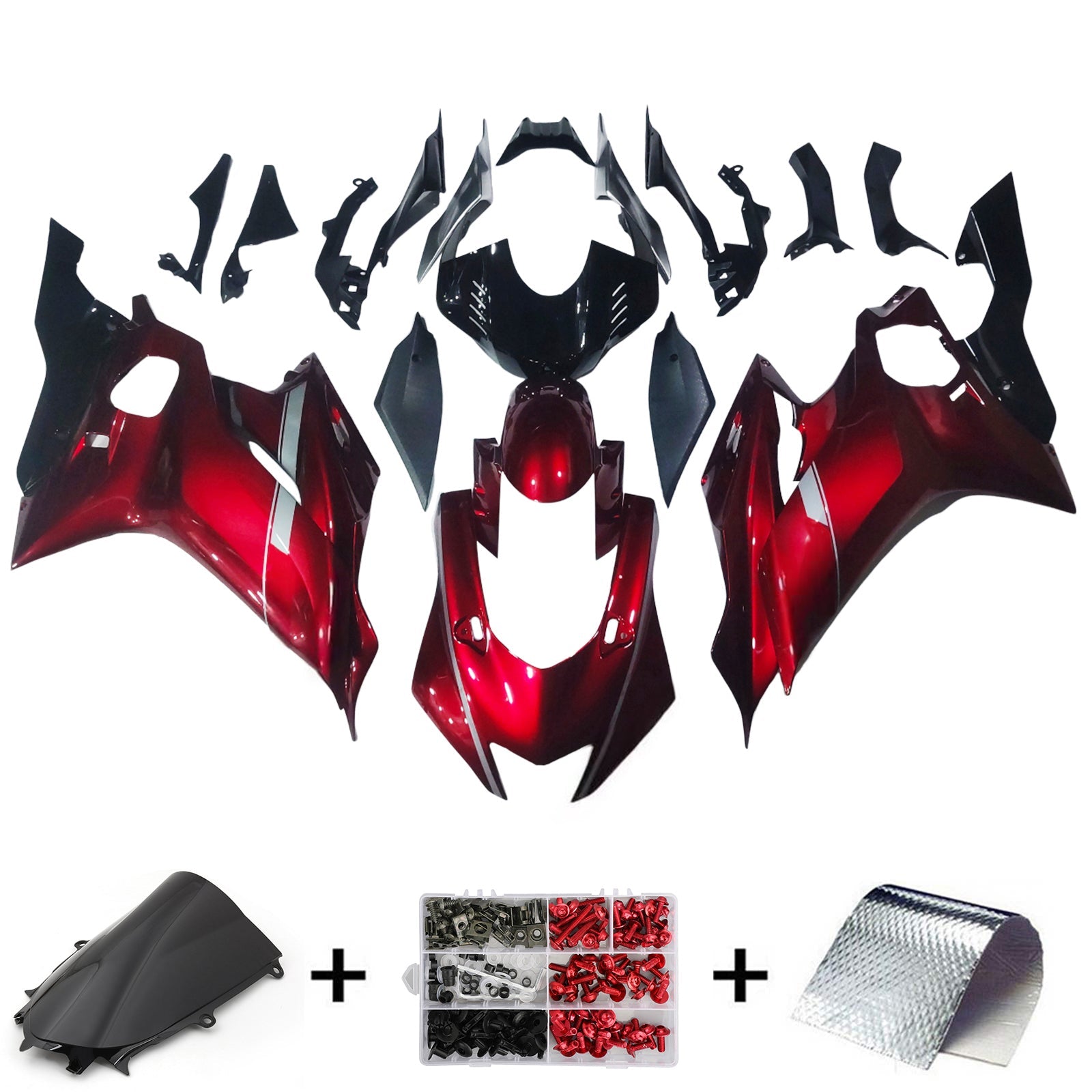 Amotopart Yamaha YZF-R6 2017-2022 ABS muovinen korin suojasarja