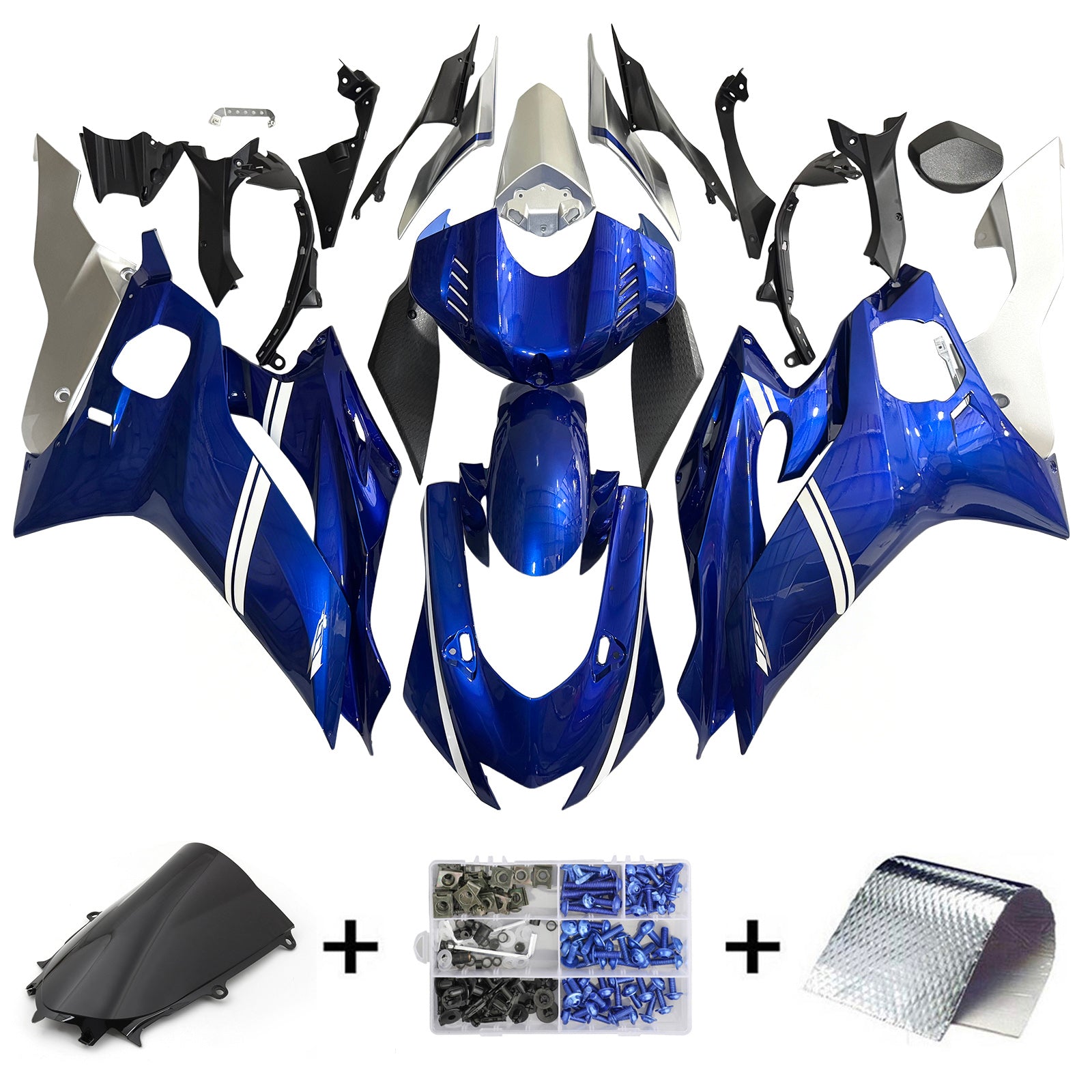 Amotopart Yamaha YZF-R6 2017-2022 ABS muovinen korin suojasarja