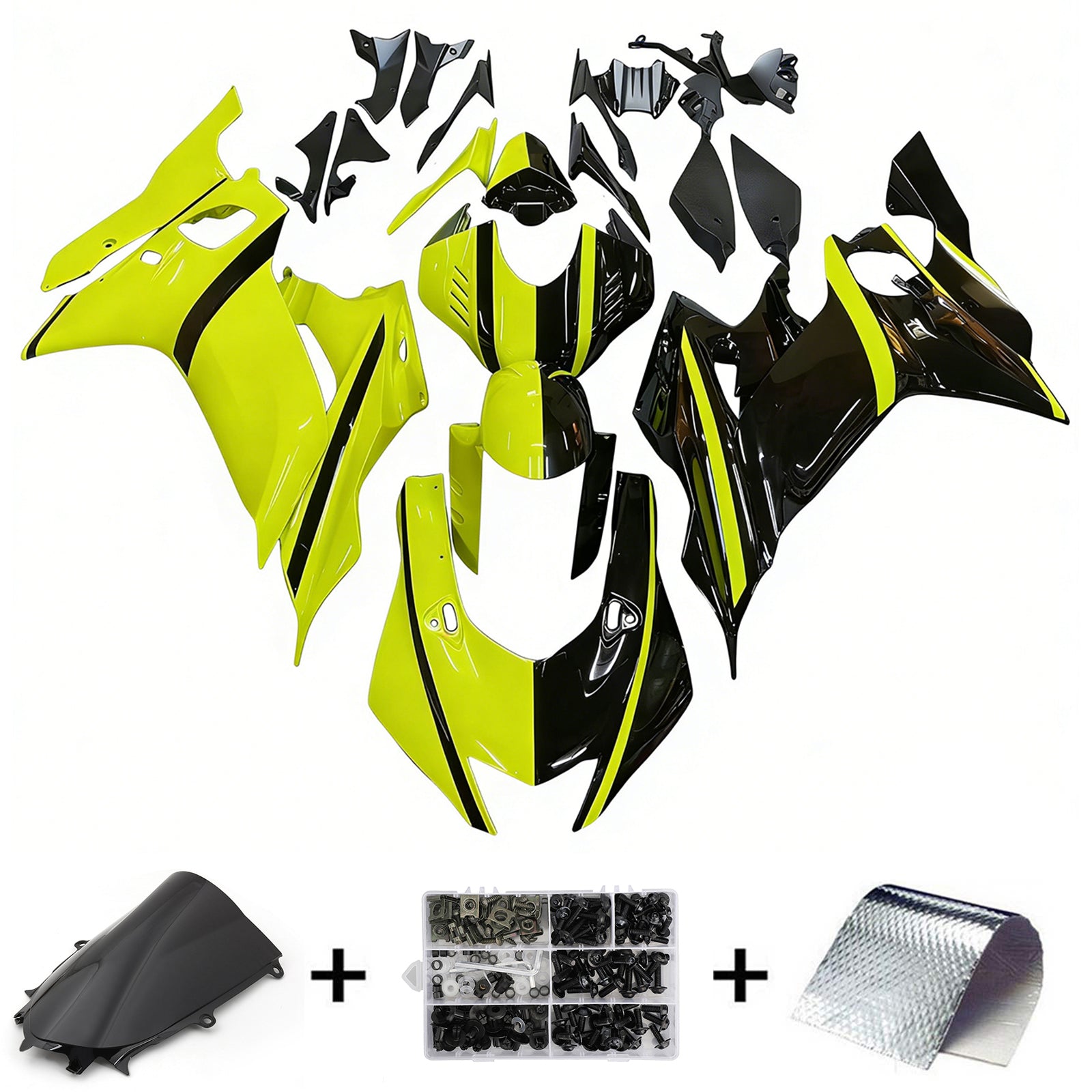 Amotopart Yamaha YZF-R6 2017-2022 ABS muovinen korin suojasarja