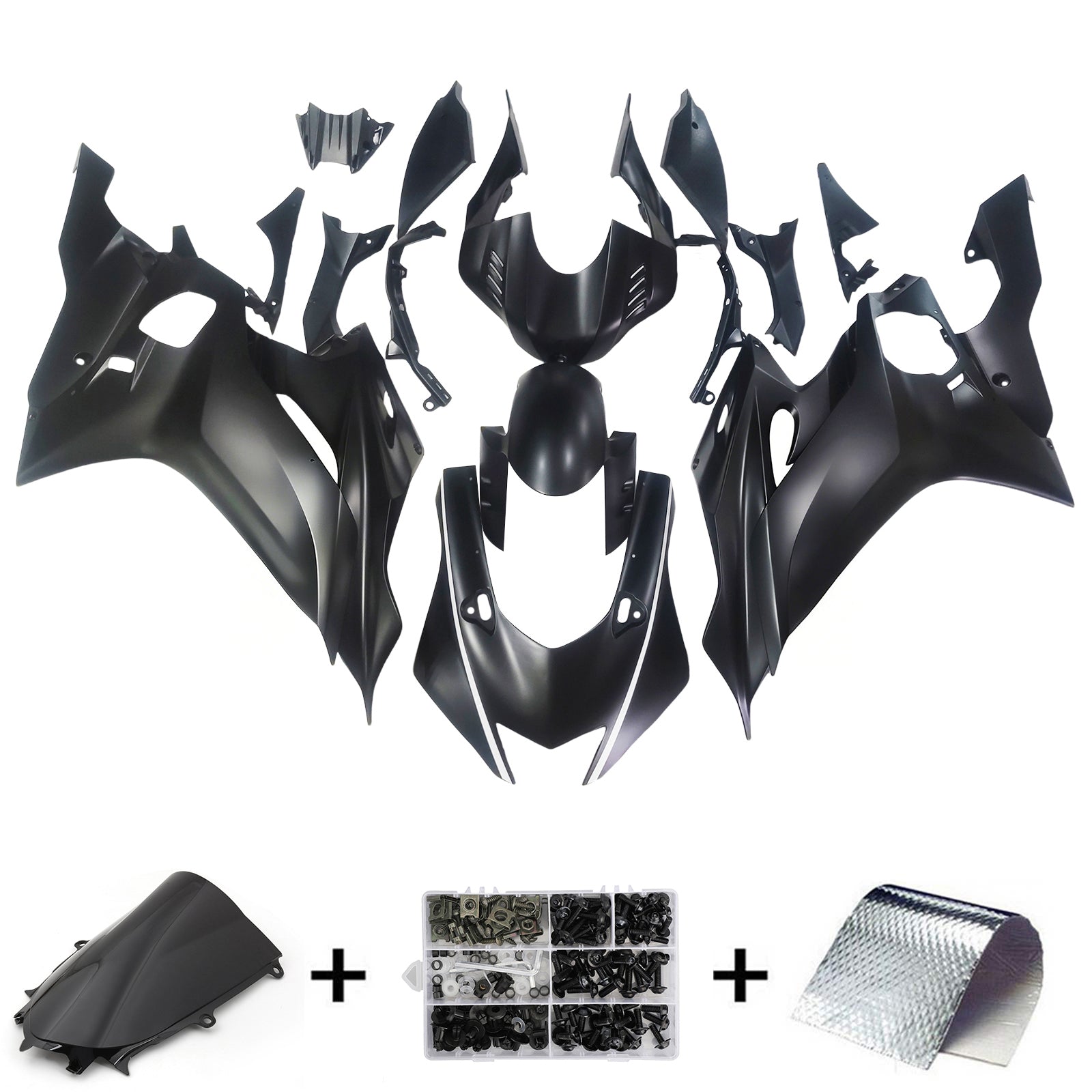 Amotopart Yamaha YZF-R6 2017-2022 ABS muovinen korin suojasarja