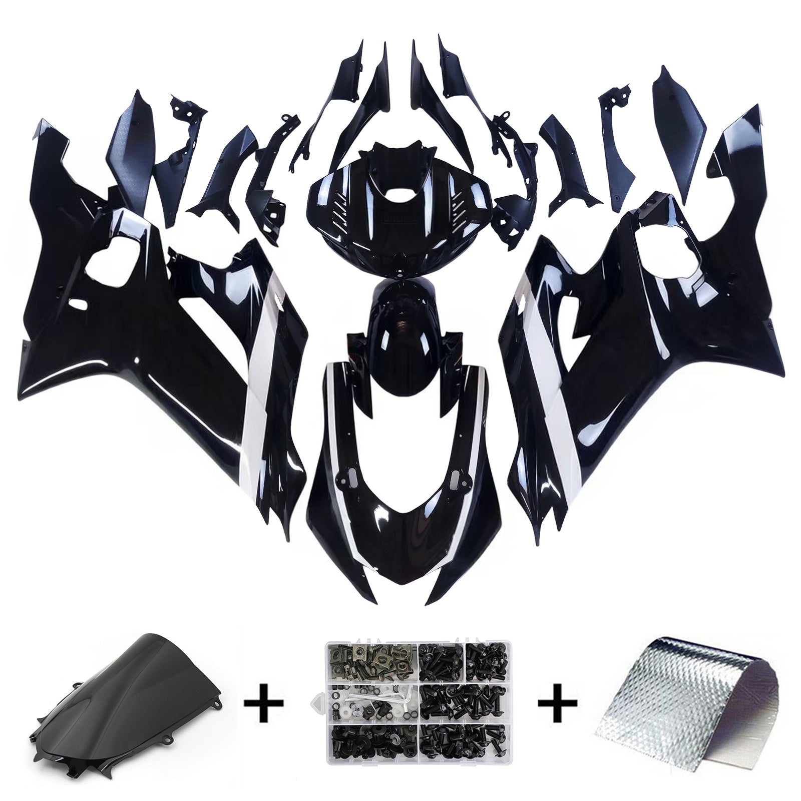 Kit de carénage d'injection Yamaha YZF-R6 2017-2023 carrosserie plastique ABS