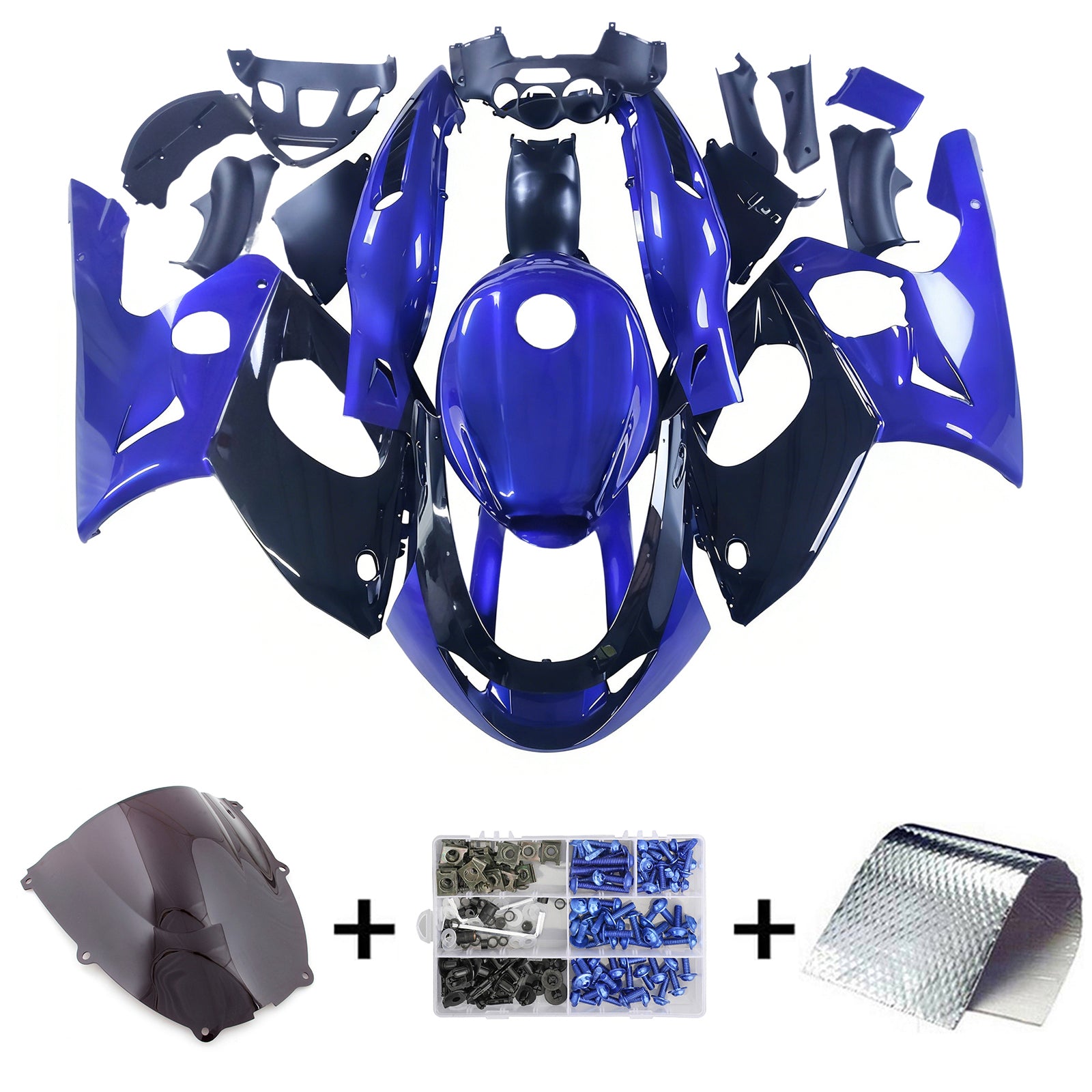 1996-2007 Yamaha YZF 600R Thundercat Kit de carénage d'injection carrosserie plastique ABS