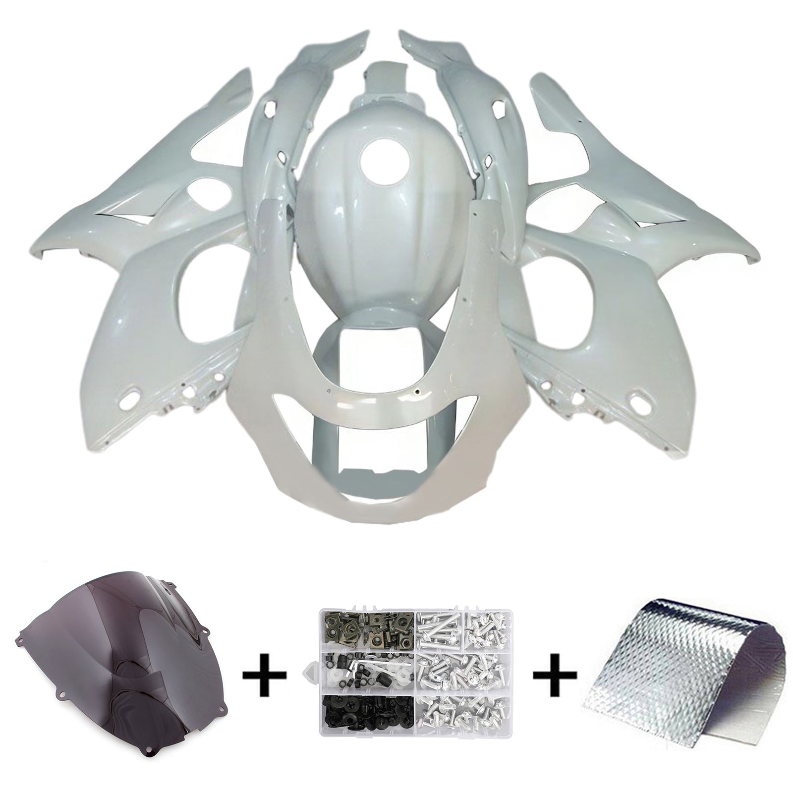 1996-2007 Yamaha YZF 600R Thundercat Kit de carénage d'injection carrosserie plastique ABS