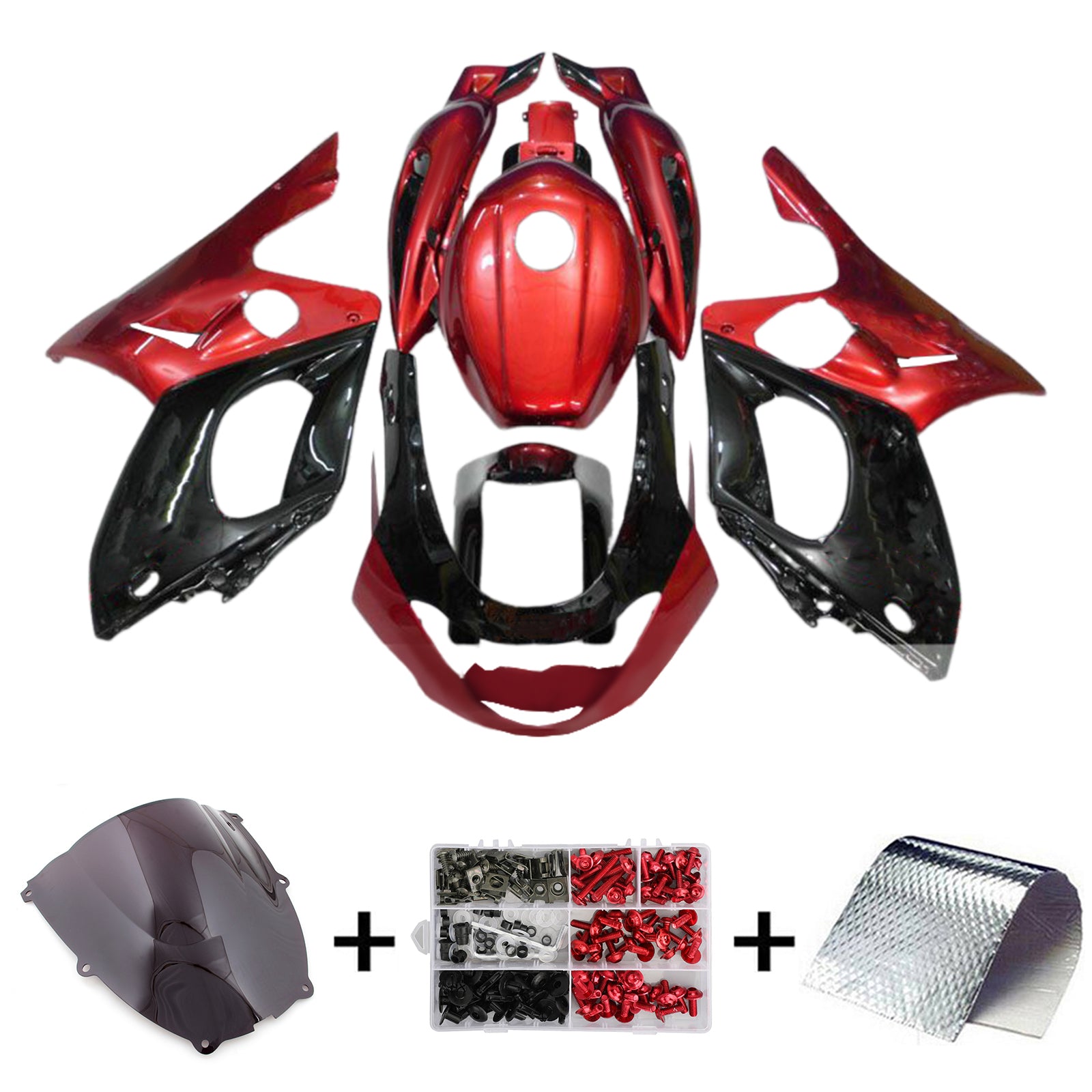 1996-2007 Yamaha YZF 600R Thundercat Kit de carénage d'injection carrosserie plastique ABS