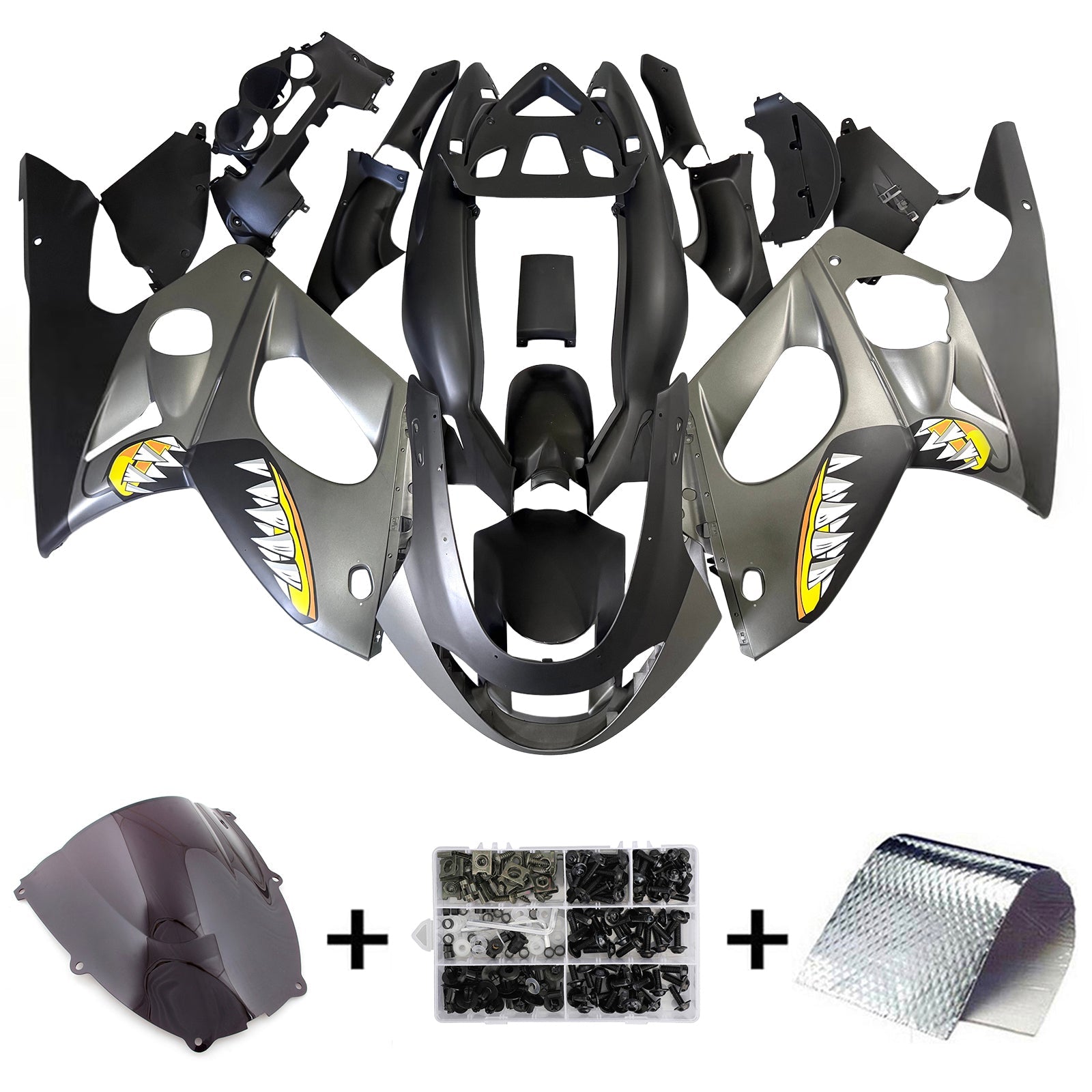 1996-2007 Yamaha YZF 600R Thundercat Kit de carénage d'injection carrosserie plastique ABS