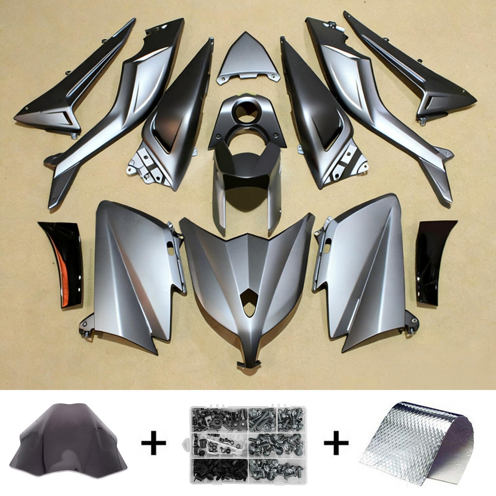Kit de carenado de inyección Factitud de carrocería para Yamaha T-Max TMAX530 2012-2014