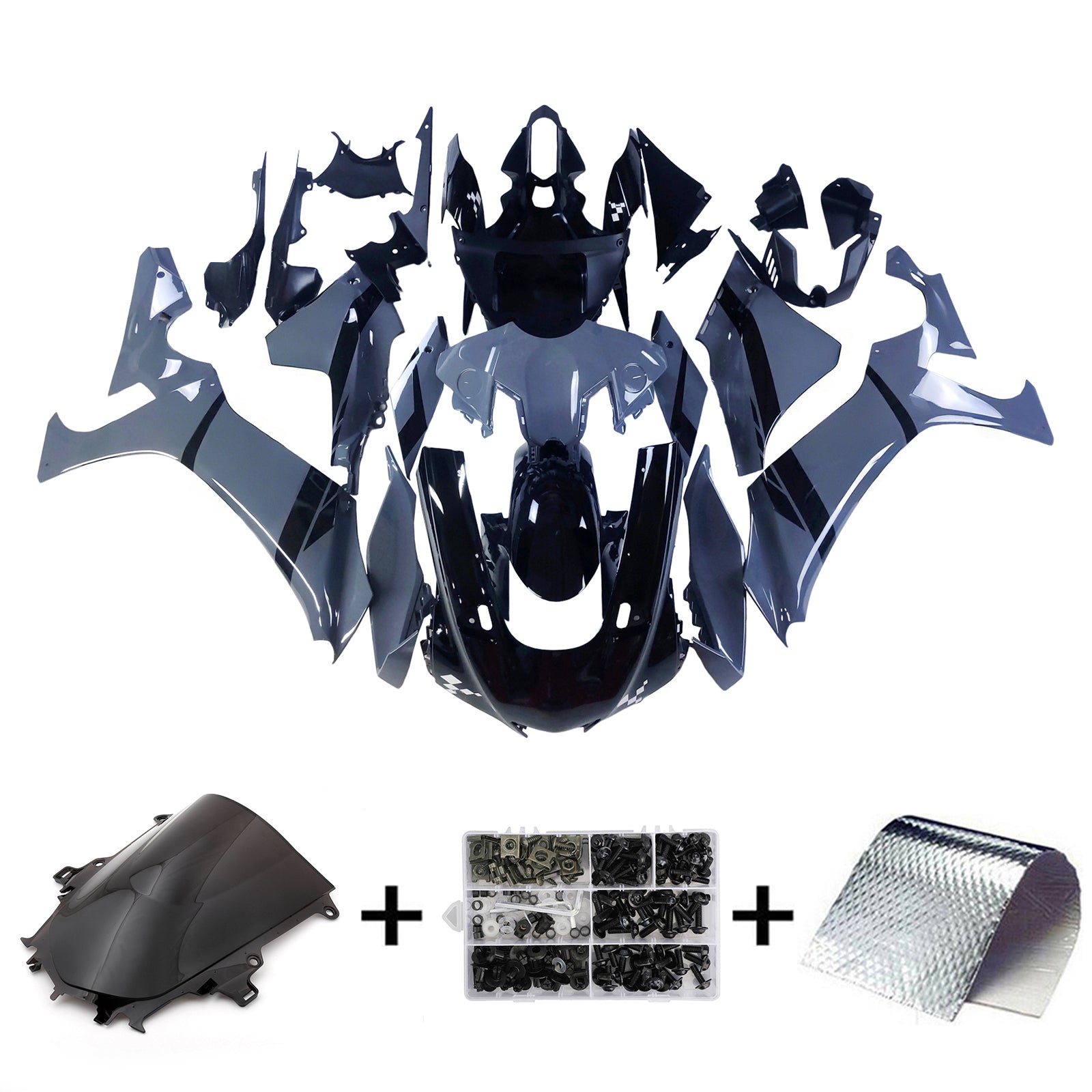Amotopart Yamaha YZF R1 2020-2023 Kit Carénage Carrosserie Plastique ABS