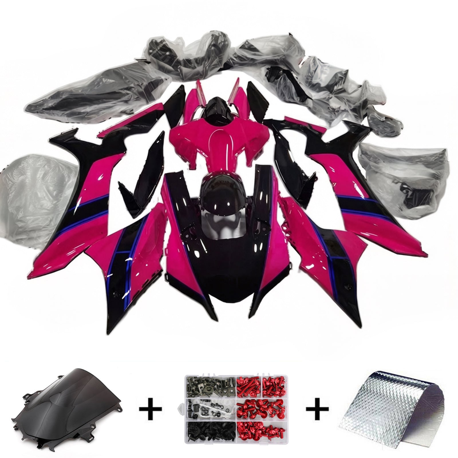 Kit de carénage d'injection Yamaha YZF-R1 2020-2024, carrosserie en plastique ABS