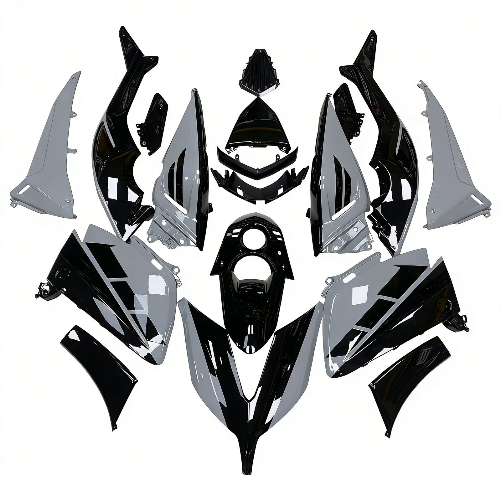 Amotopart Kit Carénage Yamaha T-Max TMAX530 2015-2016 Carrosserie ABS