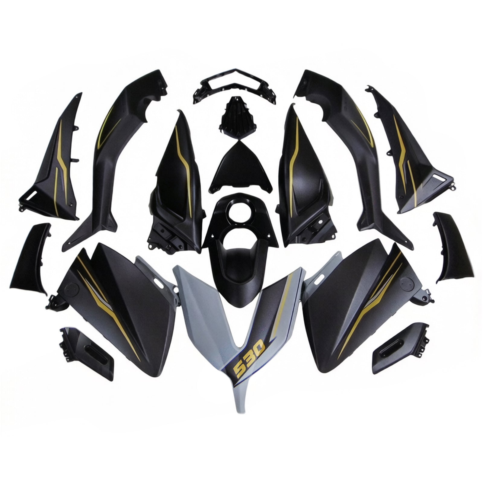 Amotopart Kit Carrénage Yamaha T-Max TMAX530 2015-2016