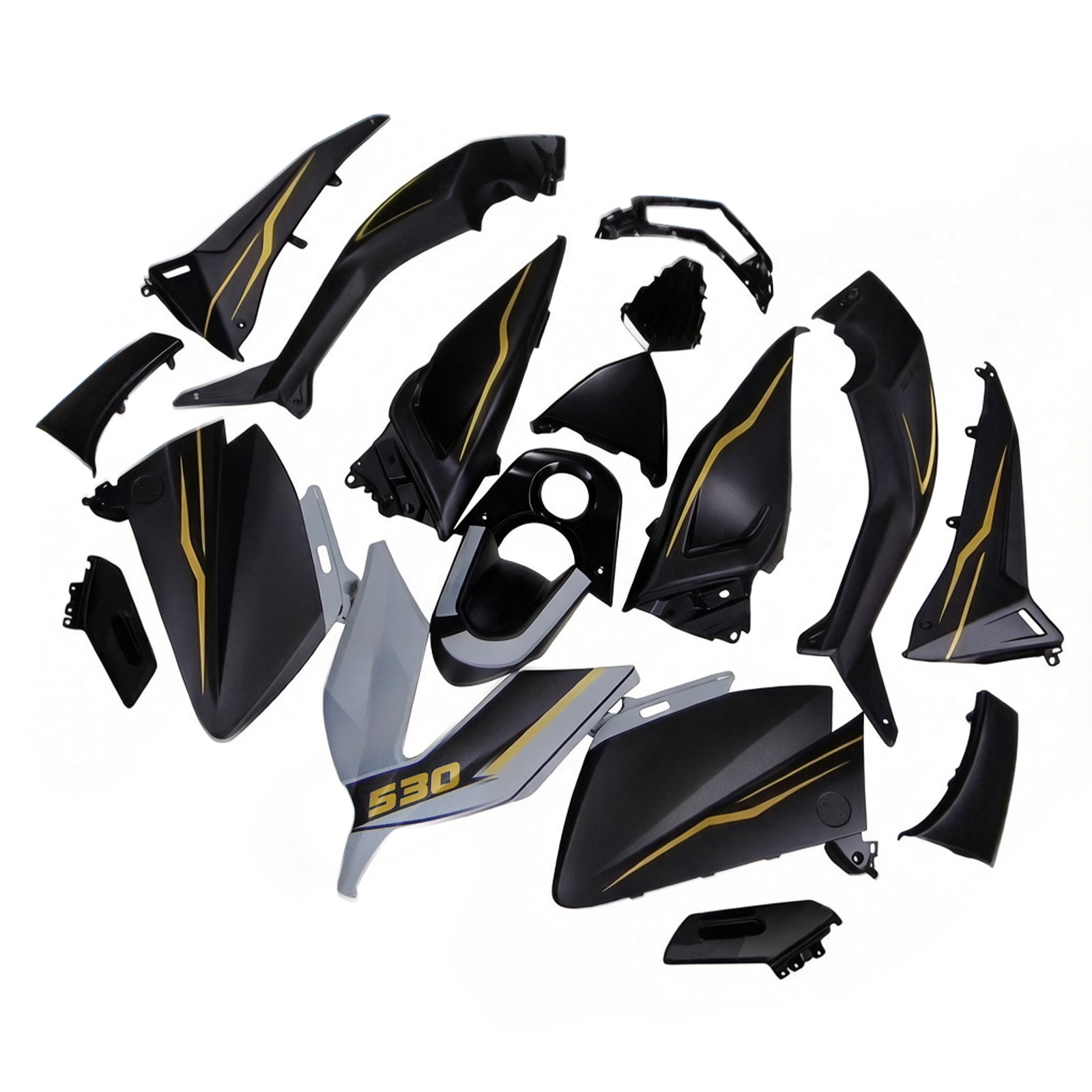 Amotopart Kit Carrénage Yamaha T-Max TMAX530 2015-2016