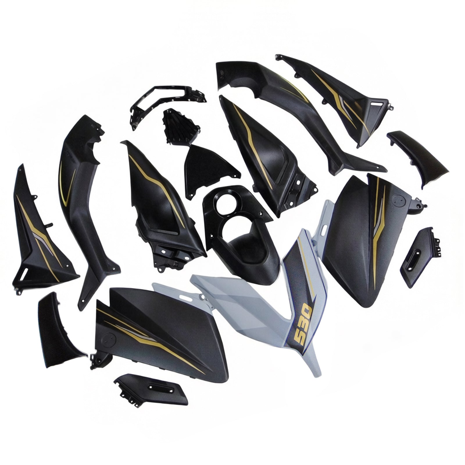 Amotopart Kit Carrénage Yamaha T-Max TMAX530 2015-2016