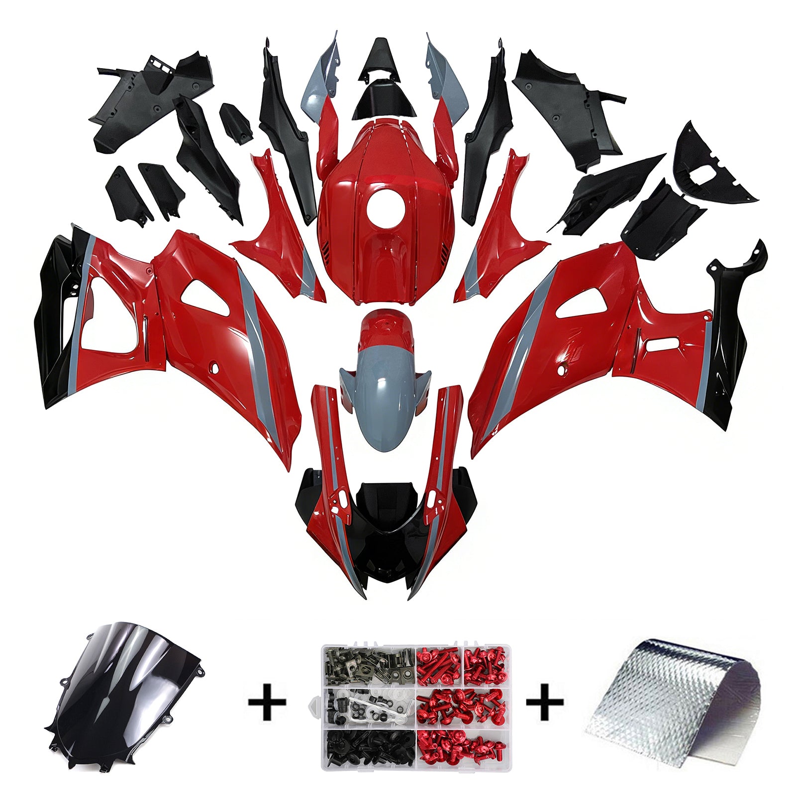 Amotopart Yamaha YZF-R7 2021-2025 Kit carenatura carrozzeria in plastica ABS