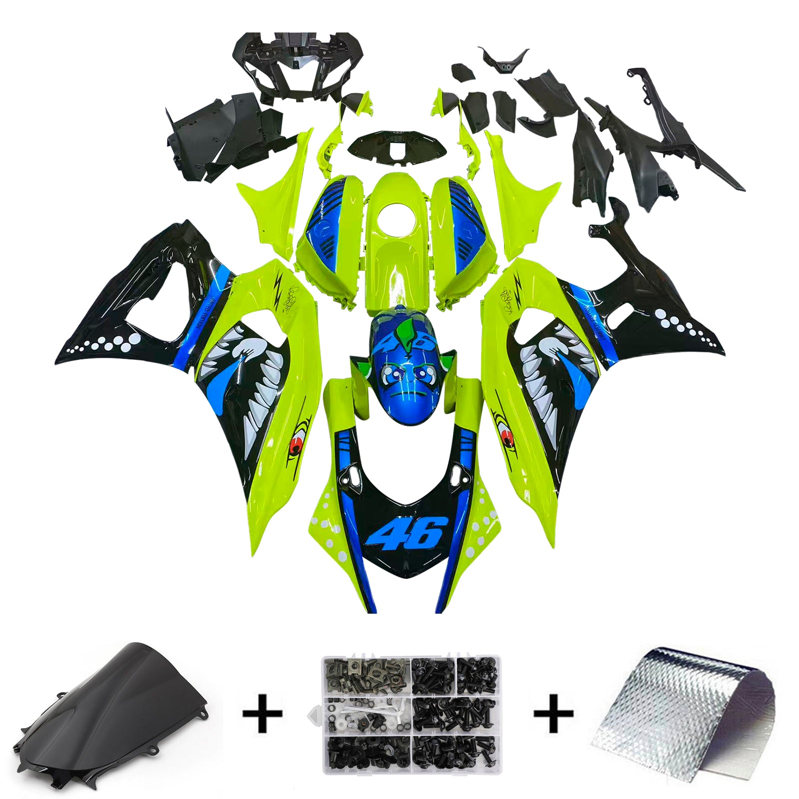 Kit carena iniezione Yamaha YZF-R7 2021-2025 Carrozzeria in plastica ABS