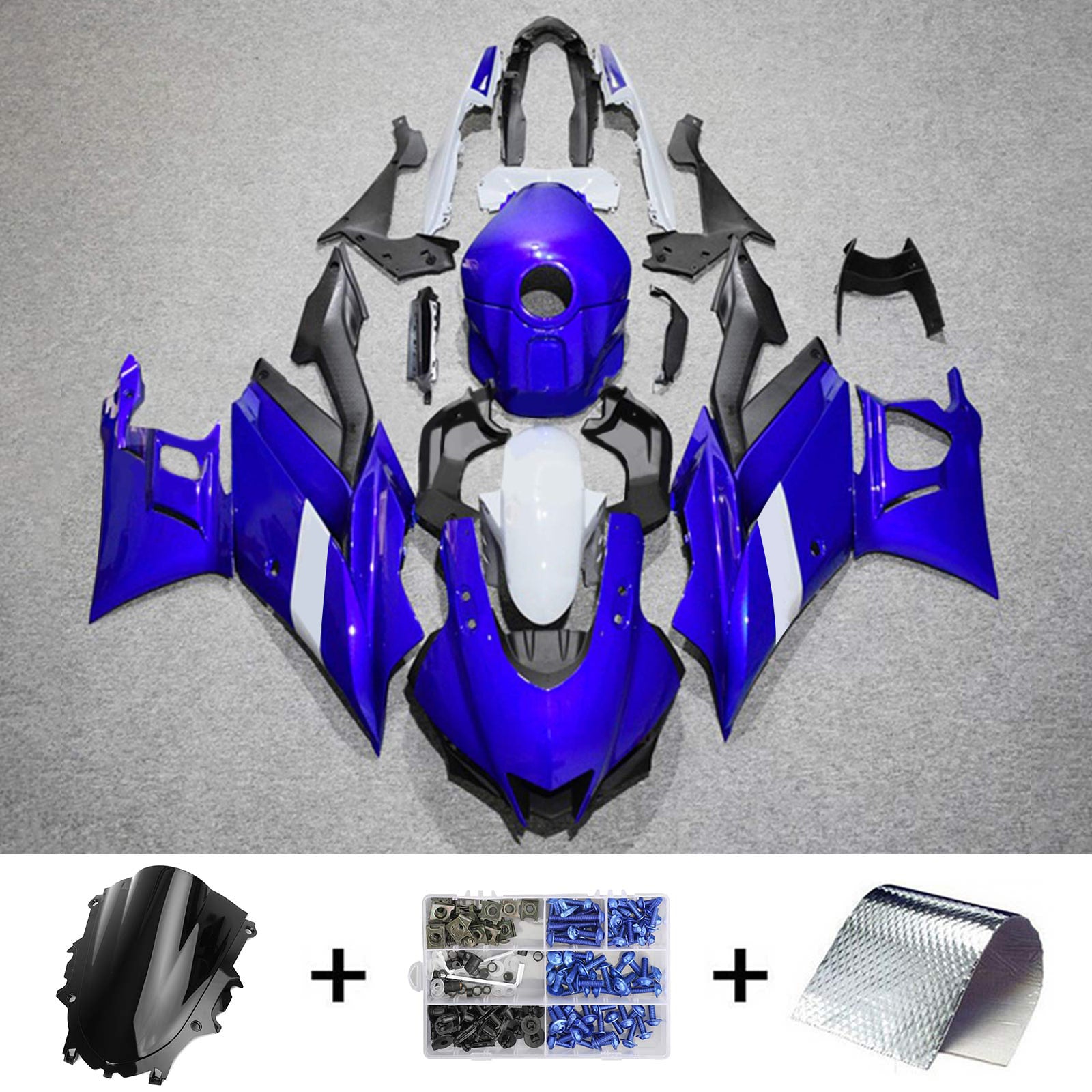 Kit de carénage par injection , carrosserie en plastique ABS Pour Yamaha YZF R3 R25 2022-2024