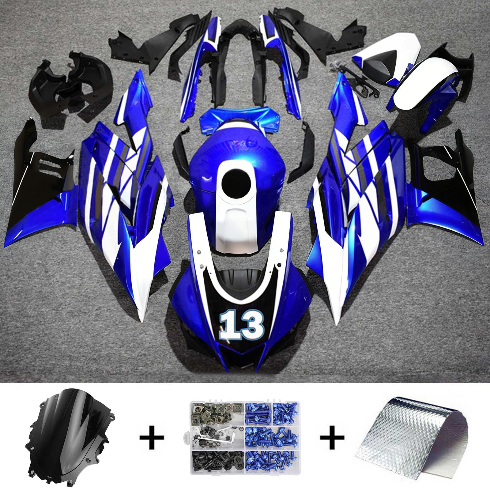 Kit de carénage par injection , carrosserie en plastique ABS Pour Yamaha YZF R3 R25 2022-2024
