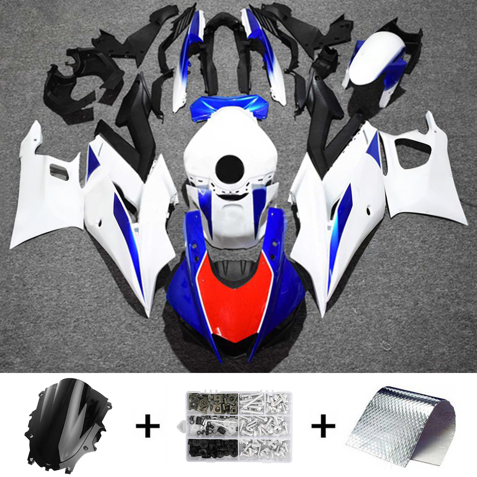 Kit de carénage par injection , carrosserie en plastique ABS Pour Yamaha YZF R3 R25 2022-2024