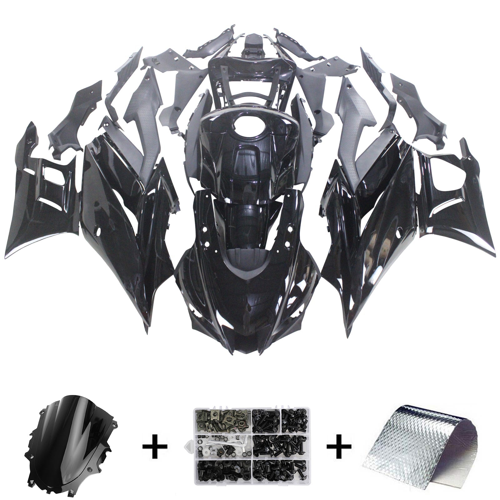 Kit de carénage par injection , carrosserie en plastique ABS Pour Yamaha YZF R3 R25 2022-2024
