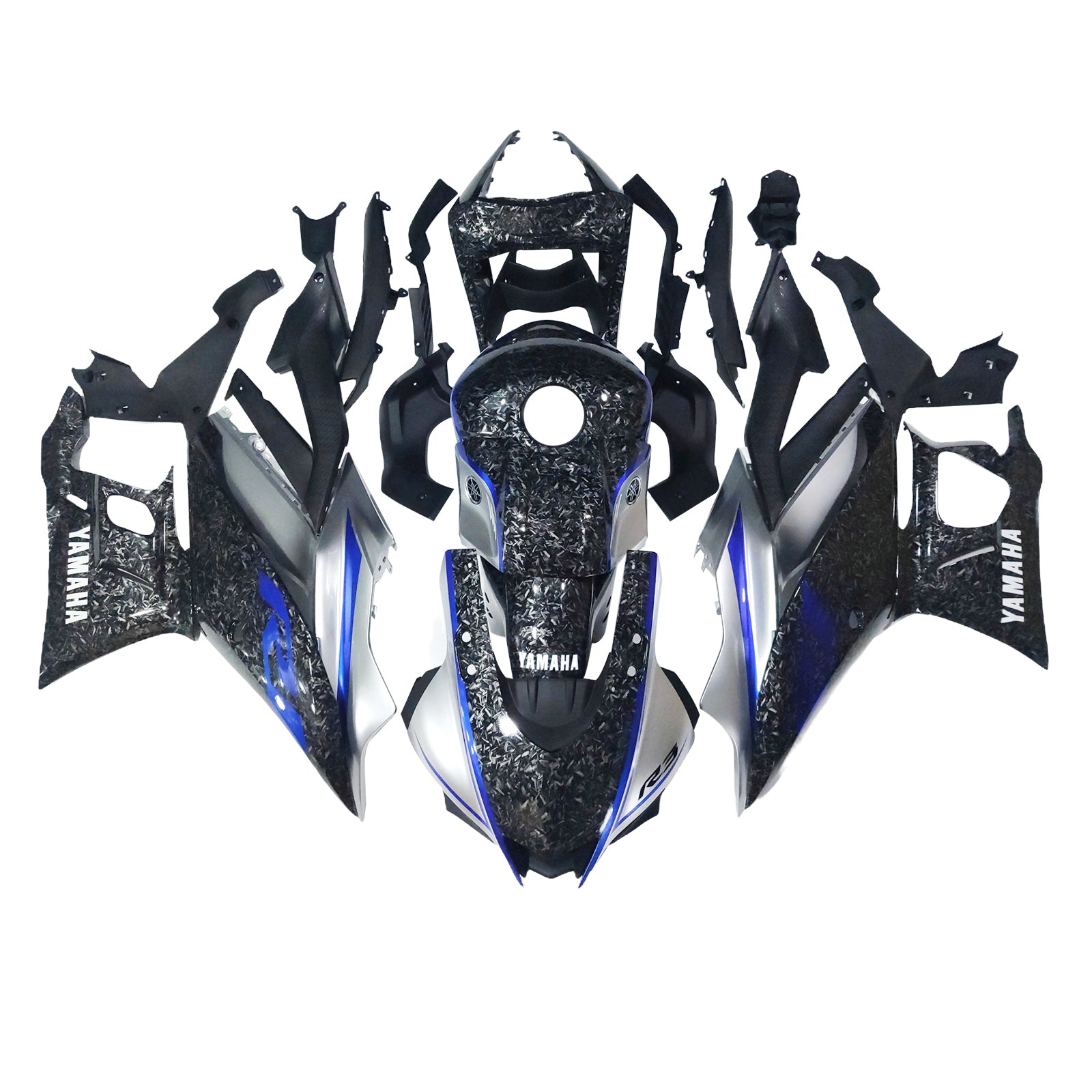 Amotopart Yamaha YZF-R3 R25 2022-2023 Kit Carrosserie plastični abs