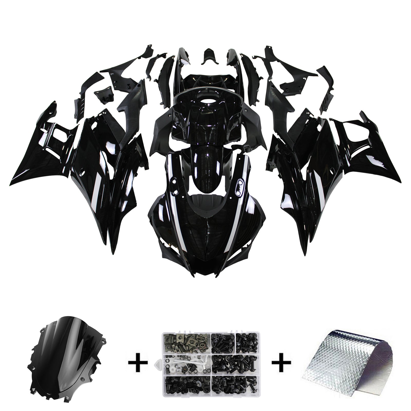 Kit de carénage d'injection Yamaha YZF-R3 R25 2022-2023, carrosserie en plastique ABS