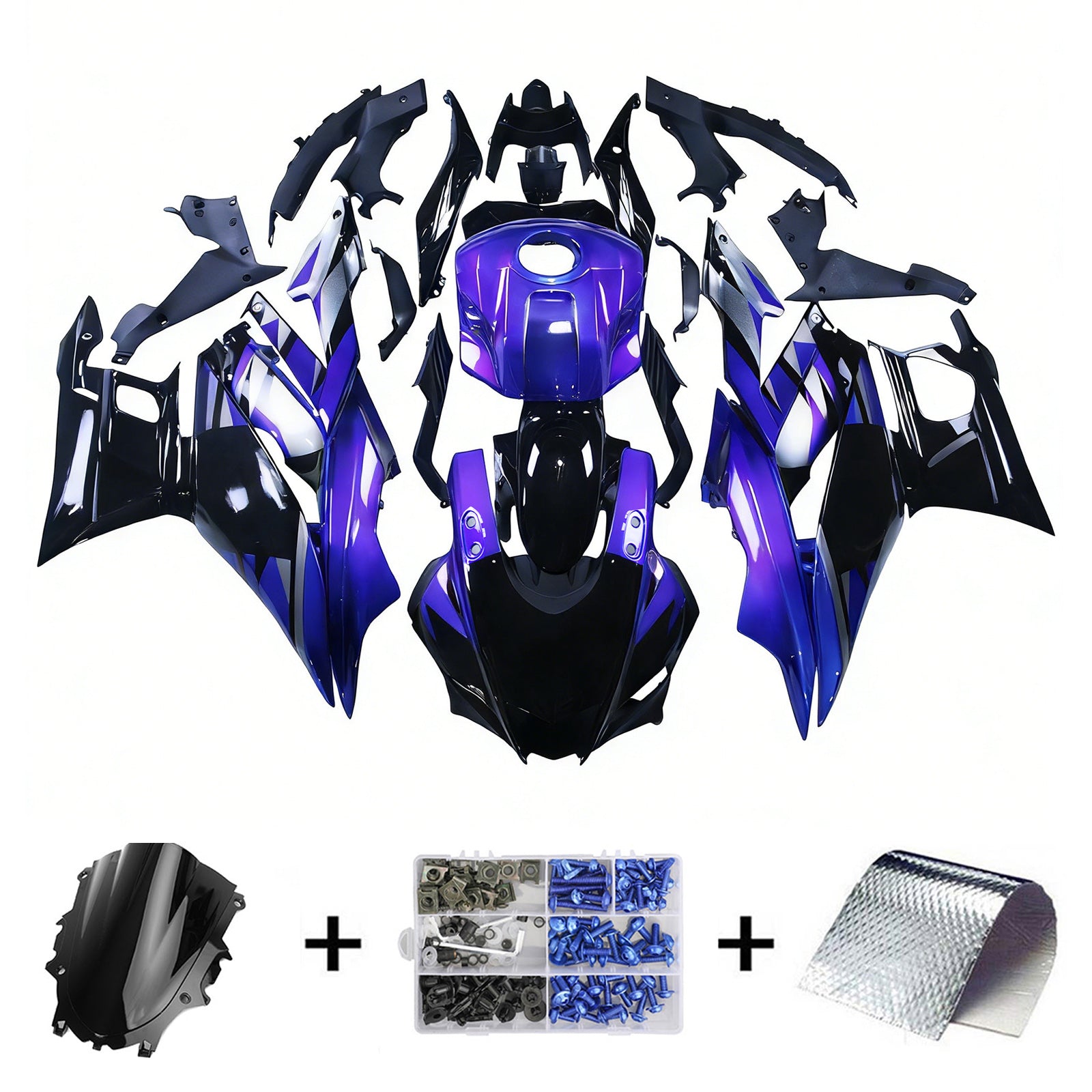 Kit de carénage d'injection Yamaha YZF-R3 R25 2022-2023, carrosserie en plastique ABS