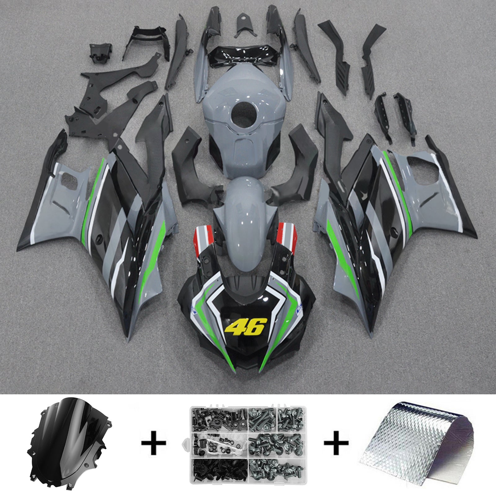Kit de carénage d'injection Yamaha YZF-R3 R25 2022-2023, carrosserie en plastique ABS