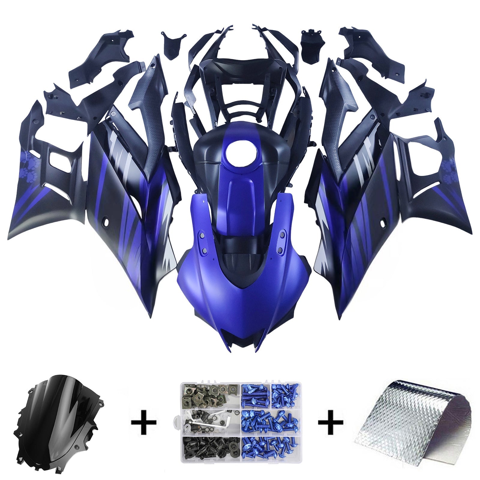 Kit de carénage d'injection Yamaha YZF-R3 R25 2022-2023, carrosserie en plastique ABS
