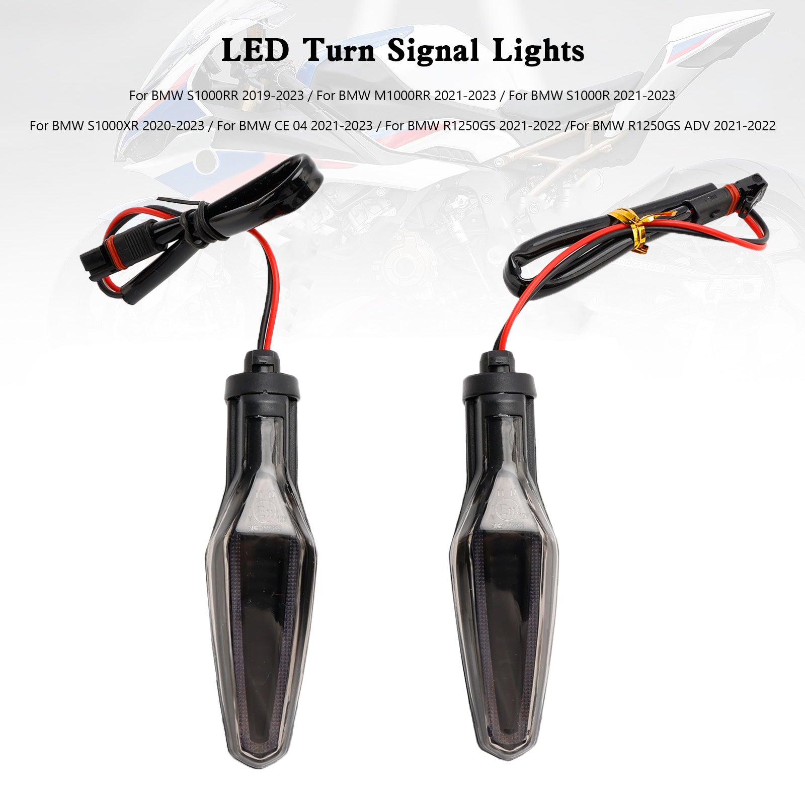 Clignotants LED pour BMW S1000XR S1000R R1250GS ADV CE 04 2020-2023