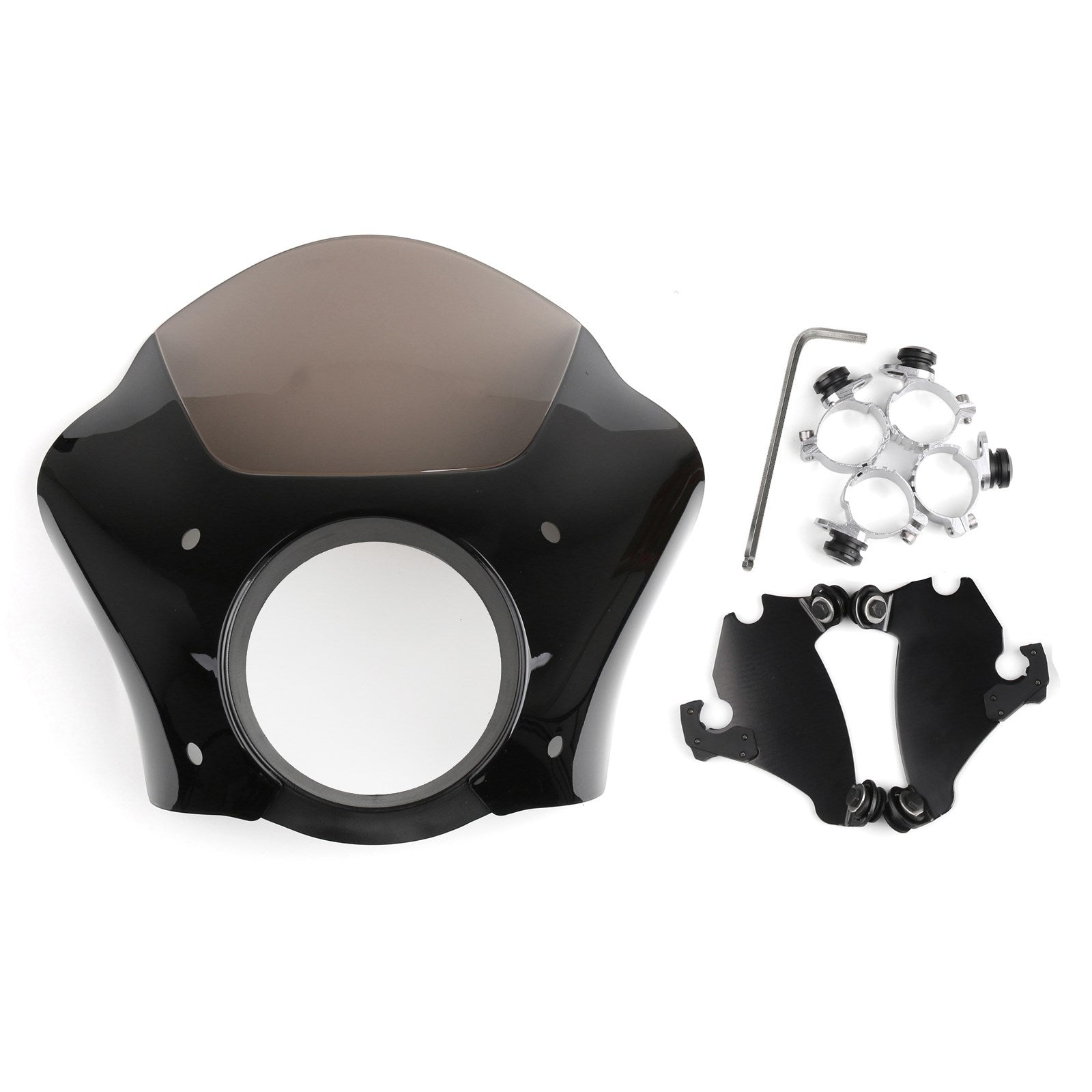 Pare-brise café racer pour Sportster XL 883 1200 FXDL 86-16