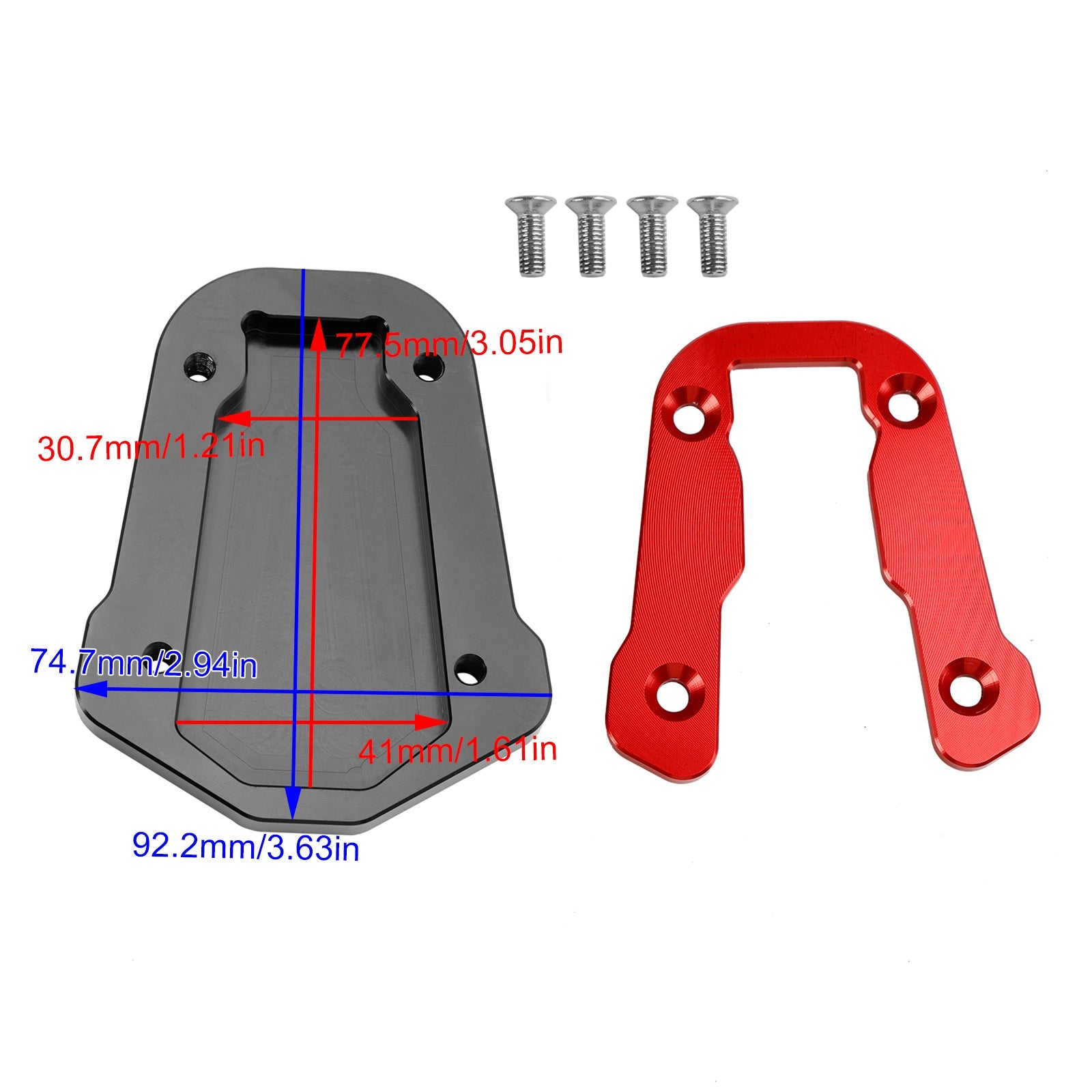 Placa de ampliación de pata de cabra para HONDA CRF300L 2021-2023