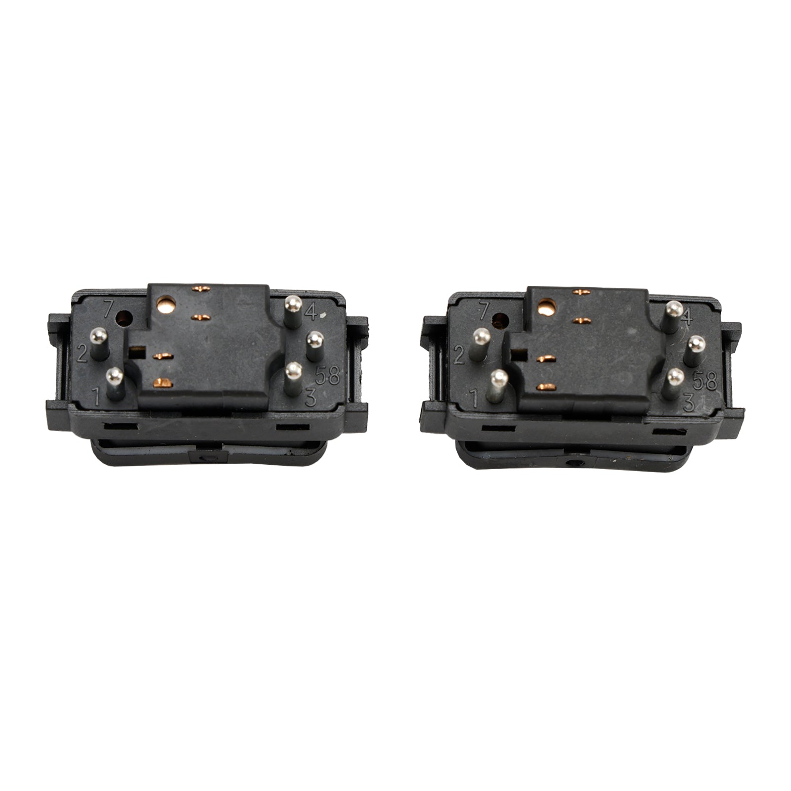 2X Botón de interruptor de ventana eléctrica de consola frontal para Mercedes Benz W124 S126 W190