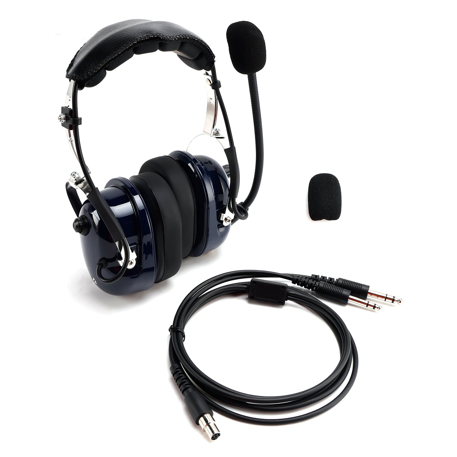 Casque antibruit pour pilote, prises GA 6,3/5,2 mm, compatible avec tous les avions