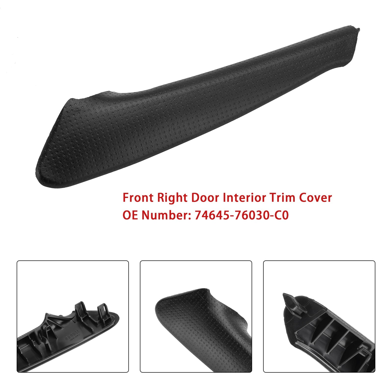 Garniture intérieure de porte avant droite pour Lexus CT200H 2011-2017 74645-76030-C0