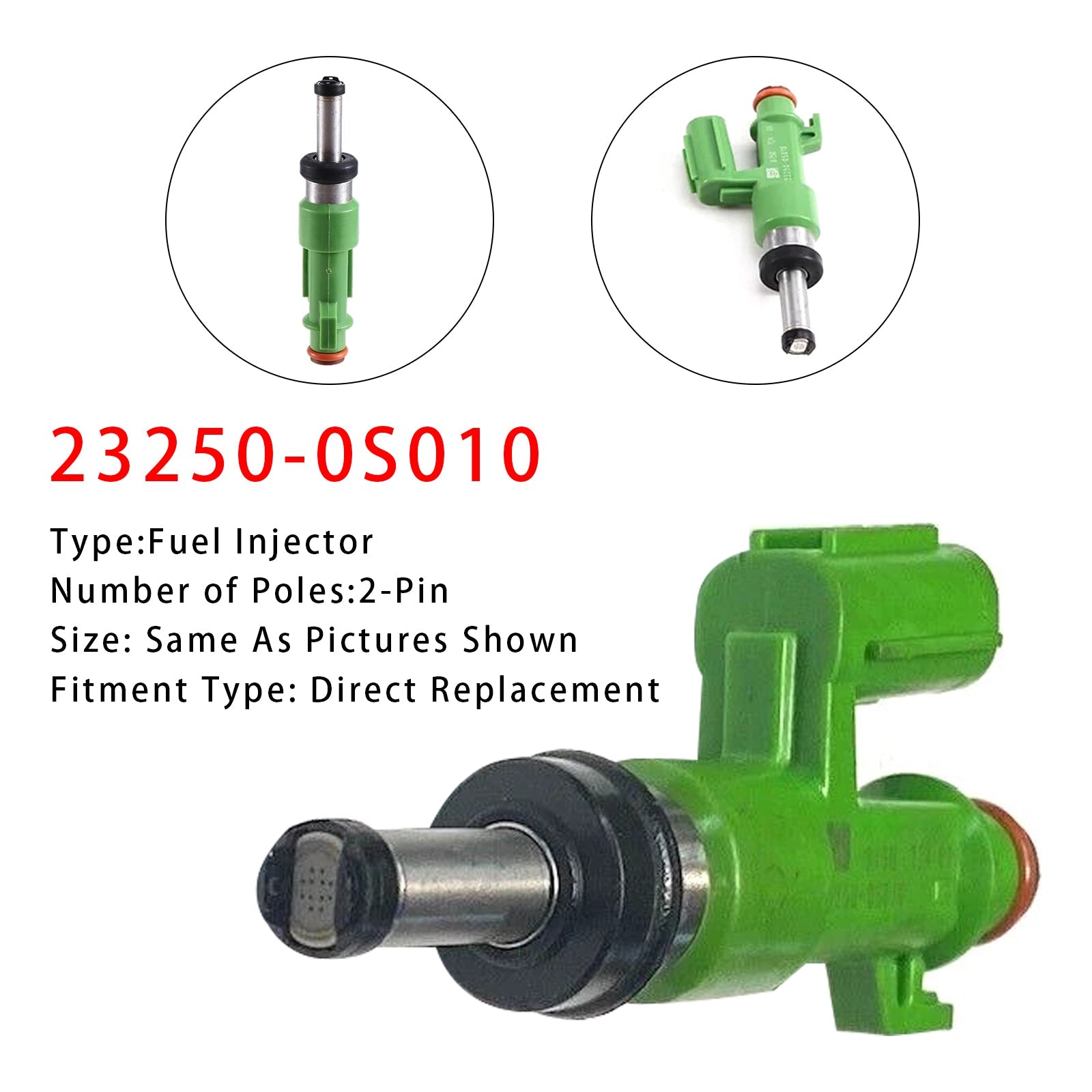 Injecteur de carburant (1 pièce) pour Toyota Tundra 5.7L V8 2007, référence 23250-0S010